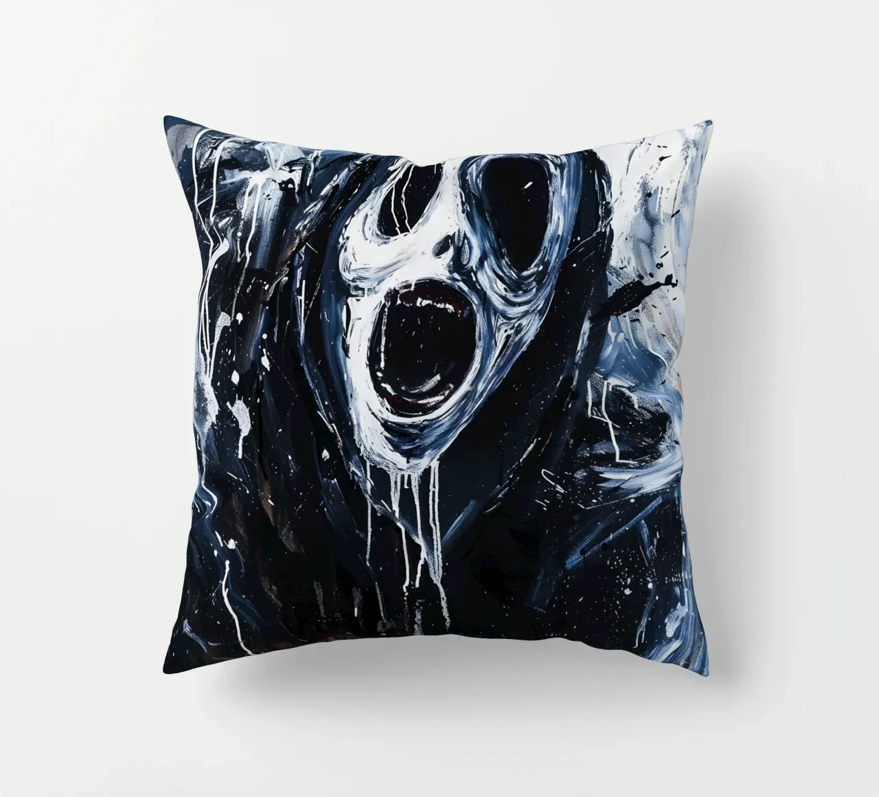 Ghostface From Scream cuscino da FreeArtStudio