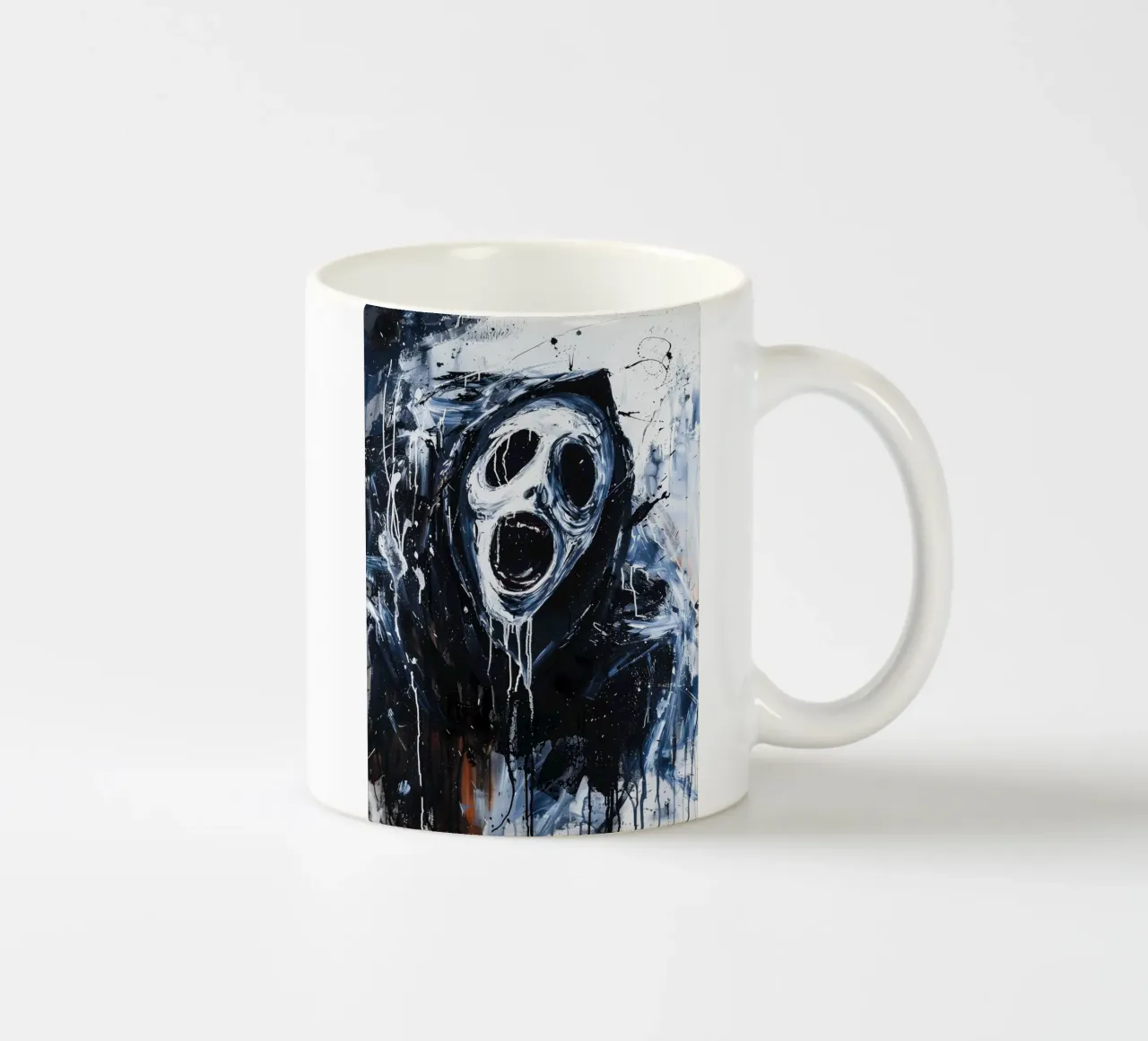 Ghostface From Scream tazza in ceramica da FreeArtStudio