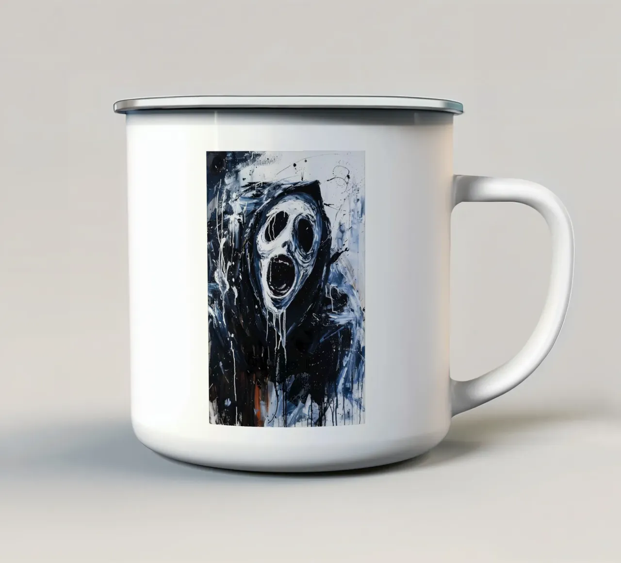 Ghostface From Scream tazza in smalto da FreeArtStudio