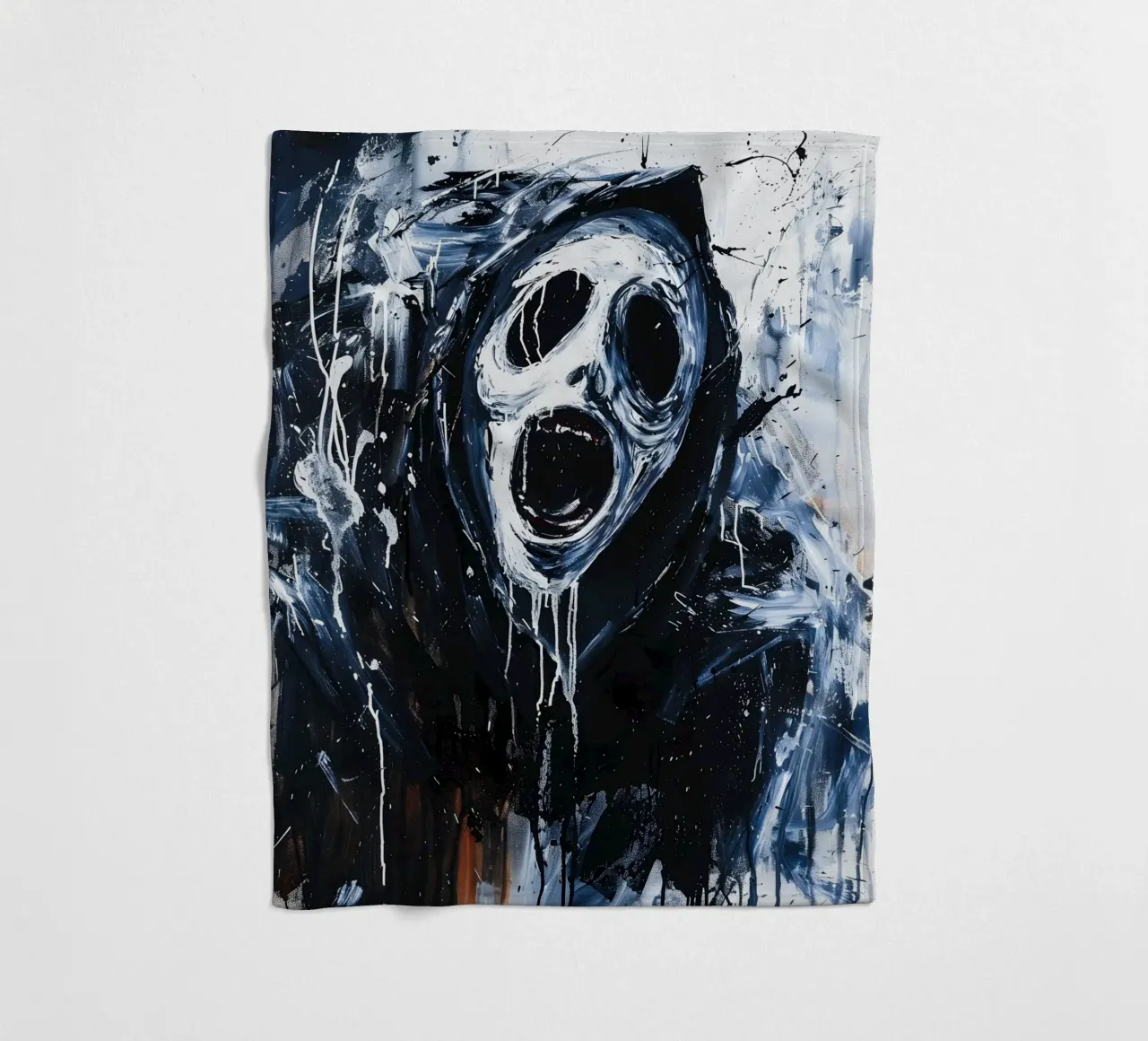 Ghostface From Scream coperta in pile da FreeArtStudio