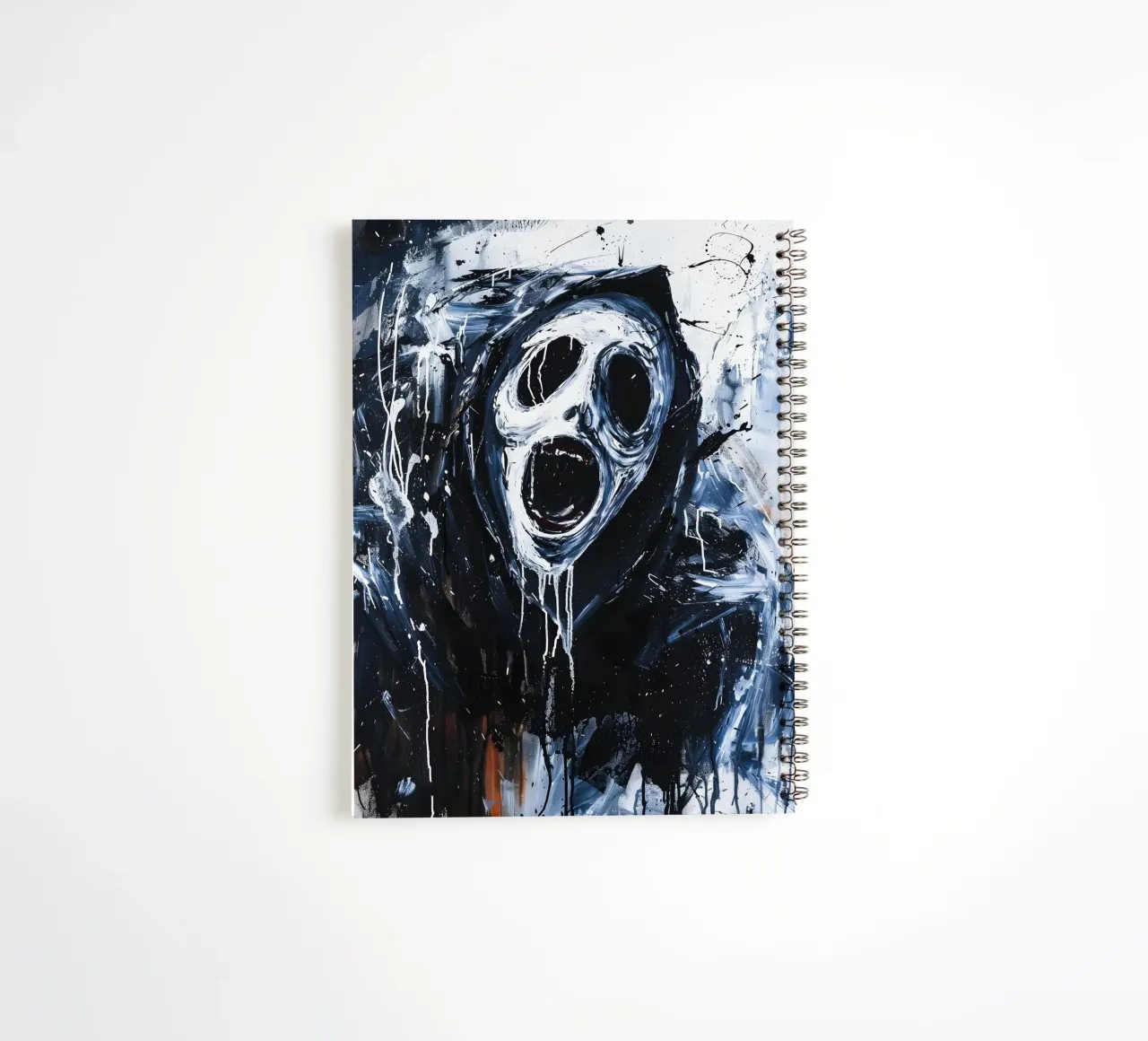 Ghostface From Scream spiral notebook by FreeArtStudio