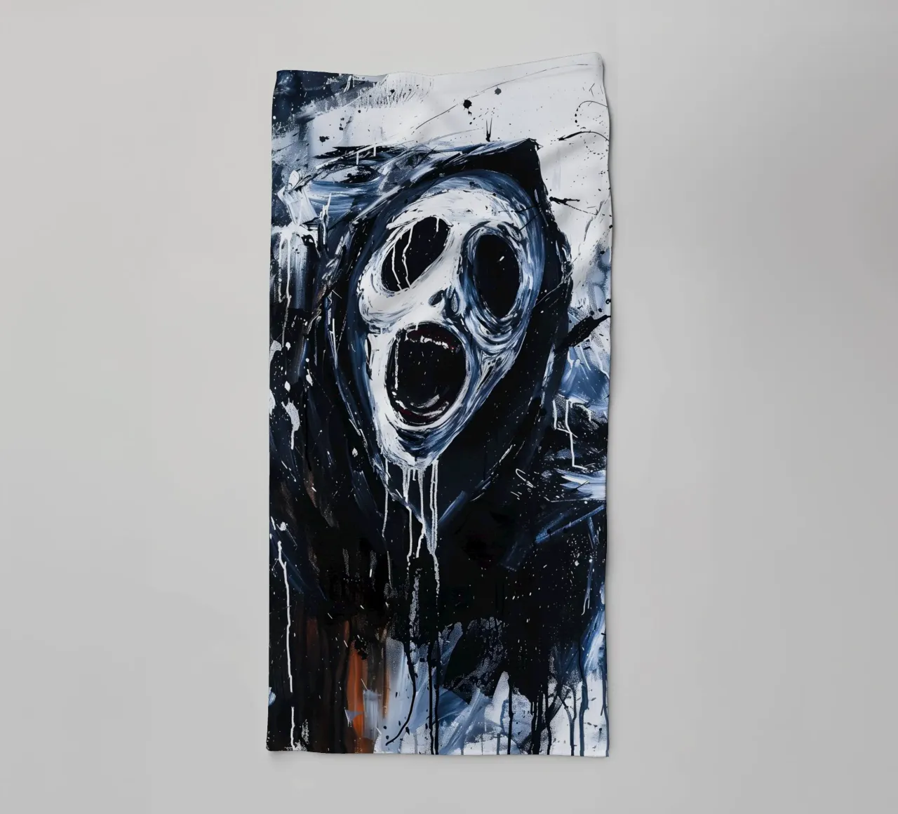 Ghostface From Scream asciugamano da bagno da FreeArtStudio