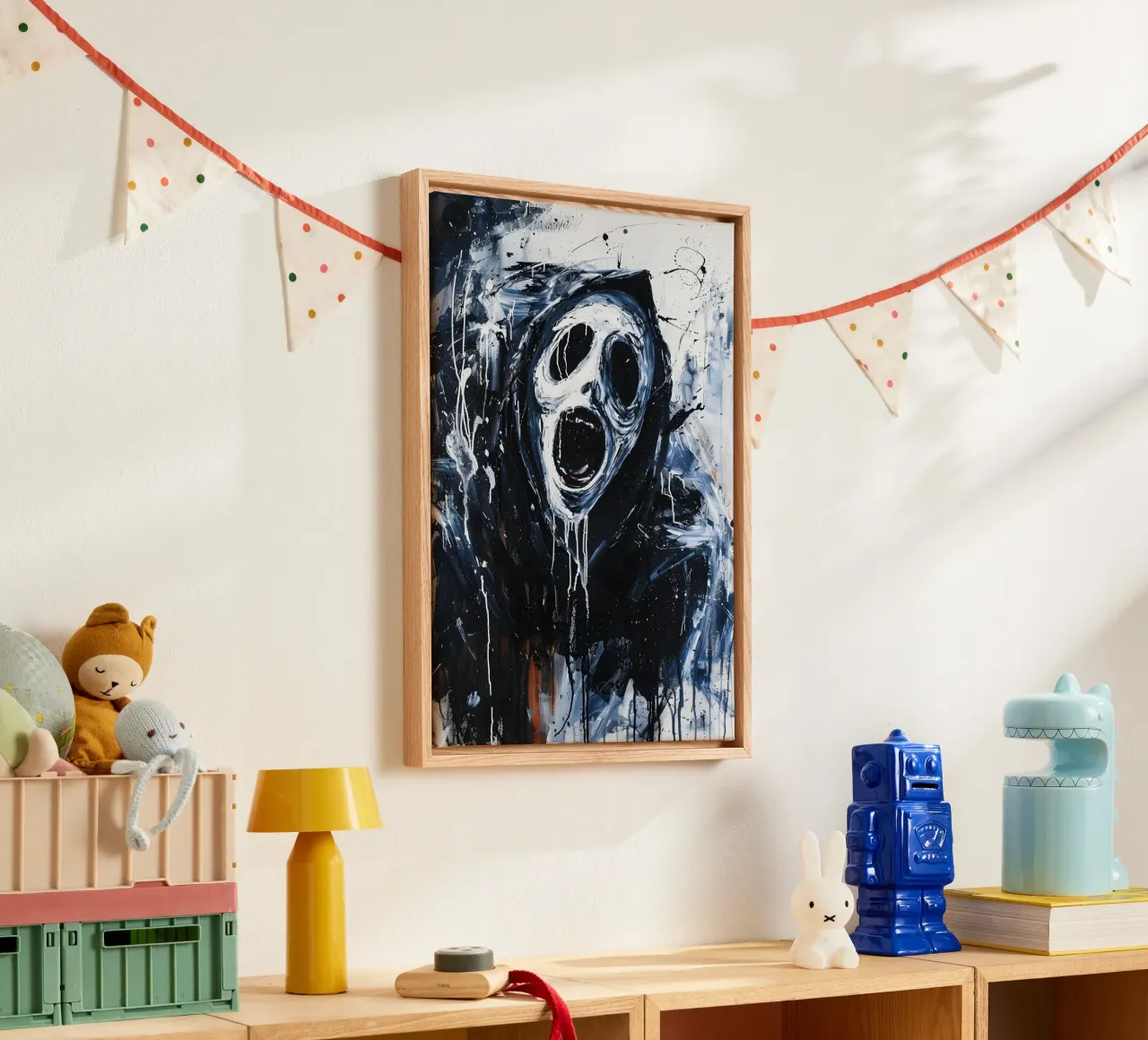 Ghostface From Scream canvas by FreeArtStudio