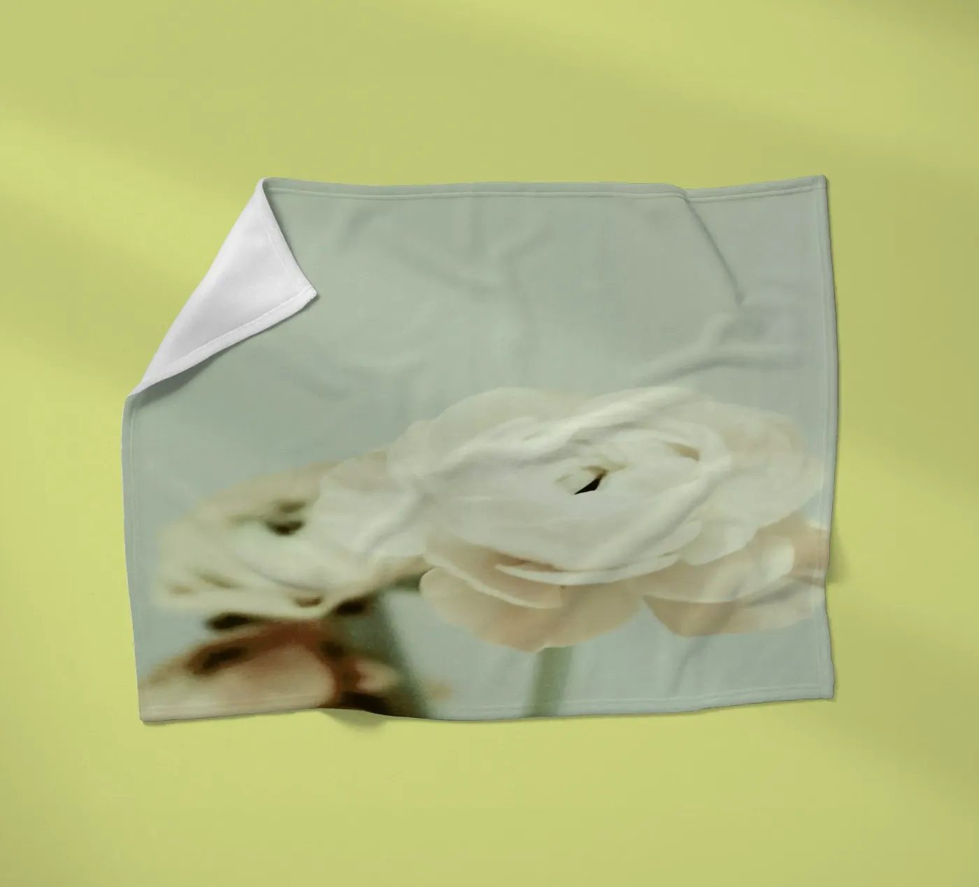 Cream fleecedeken van Morgan Kendall