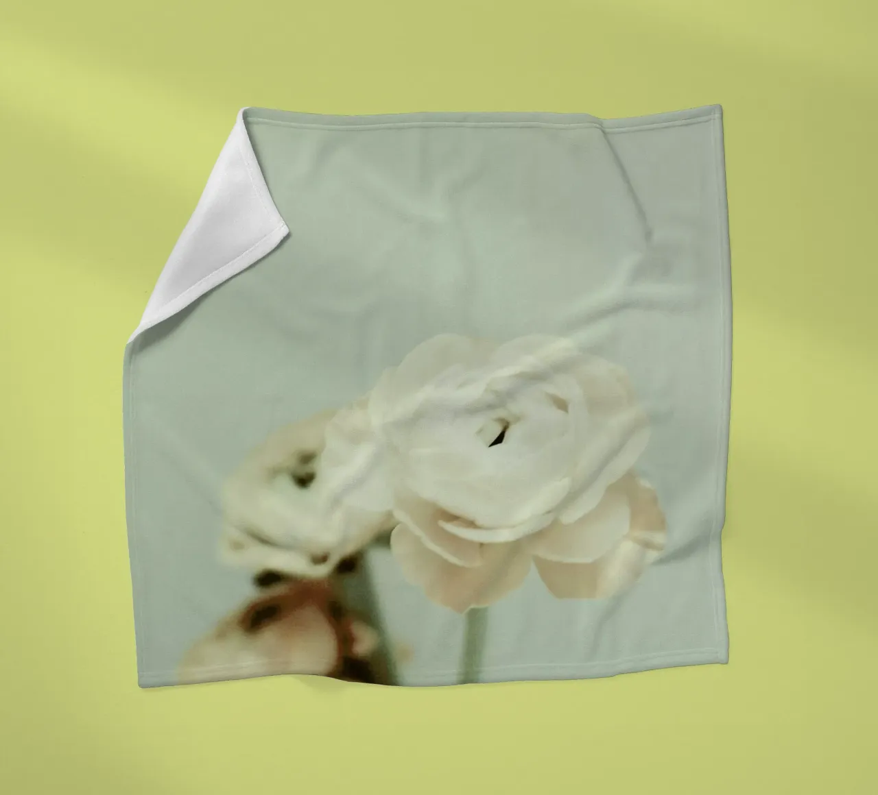 Cream fleecedeken van Morgan Kendall