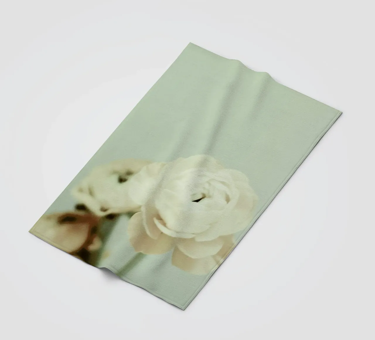 Cream fleecedeken van Morgan Kendall