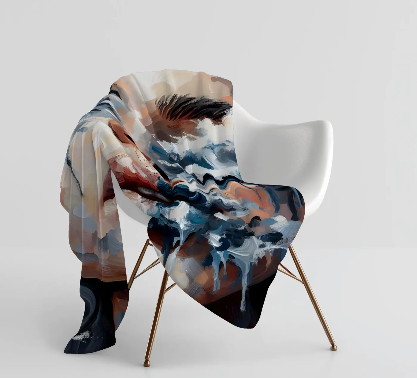 TIDAL WAVE Fleecedecke von ARTOMATIC