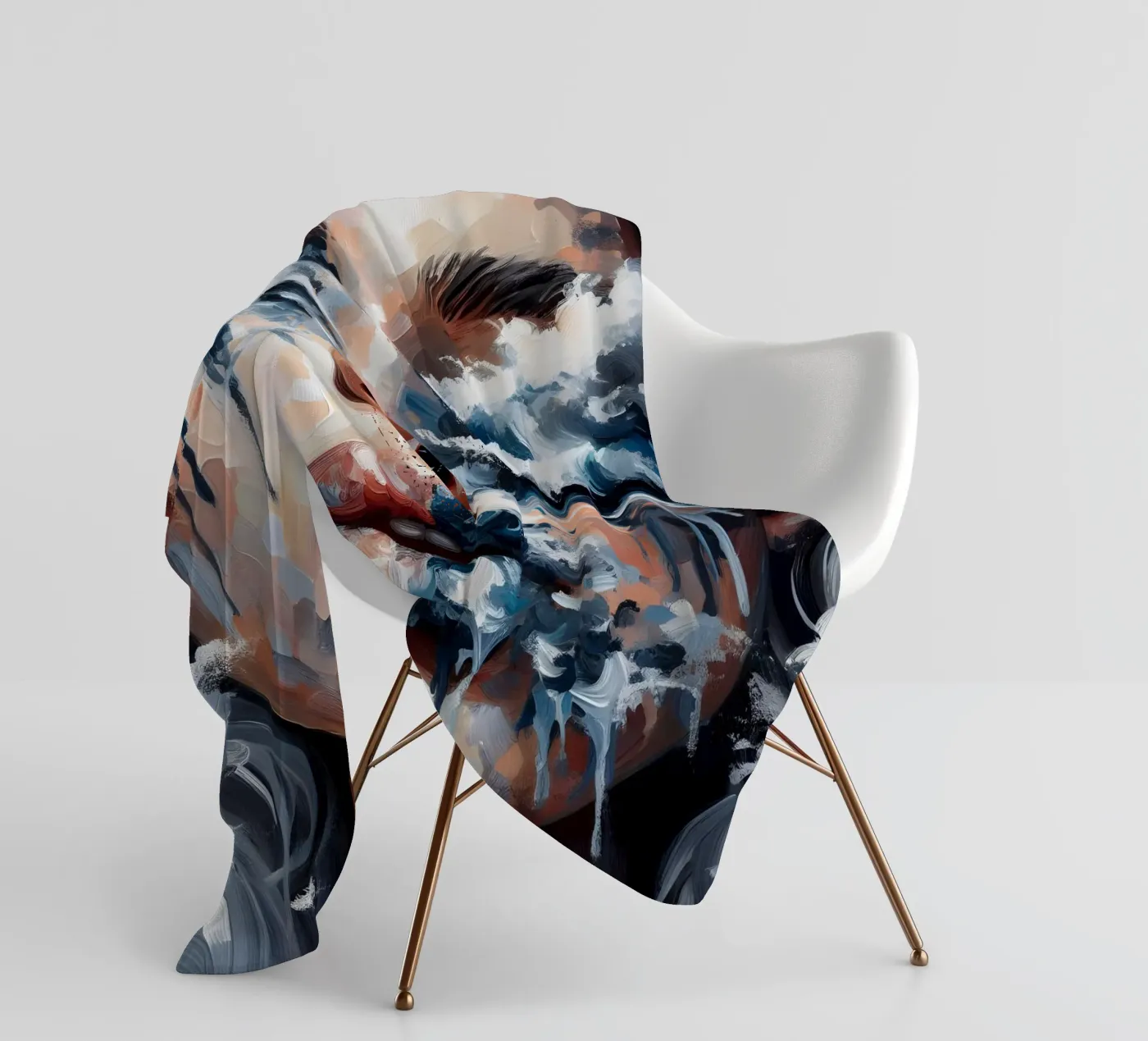 VLOEDGOLF fleecedeken van ARTOMATIC