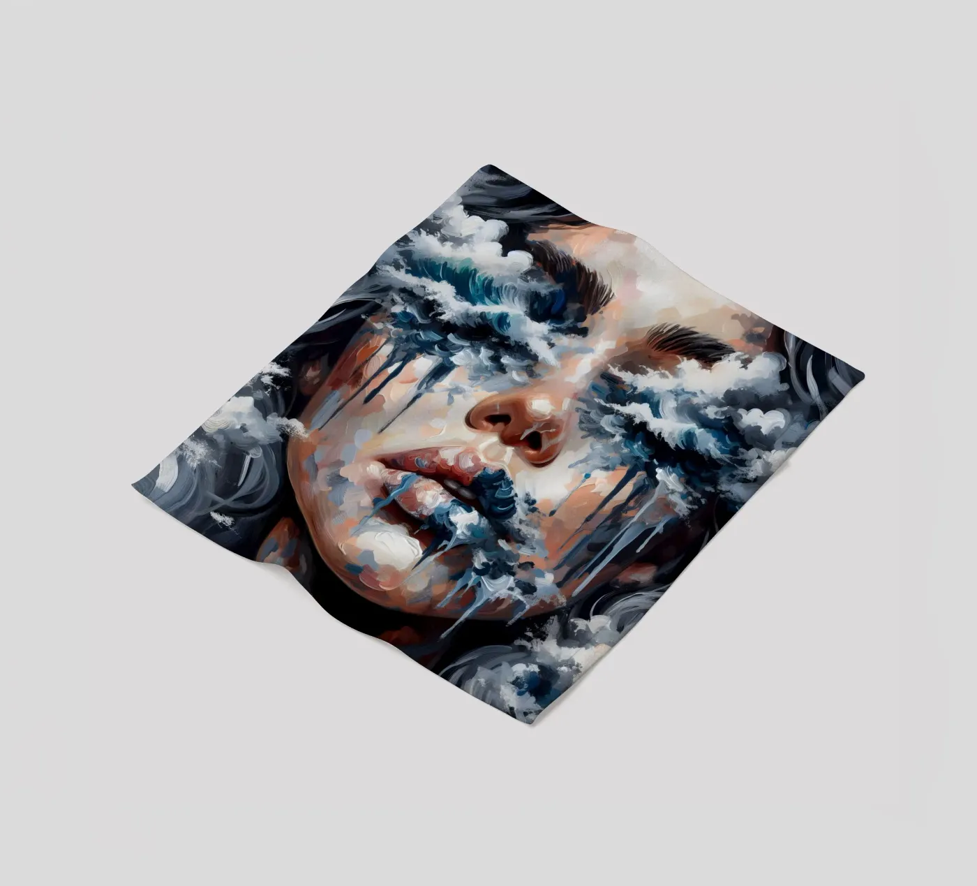 VLOEDGOLF fleecedeken van ARTOMATIC