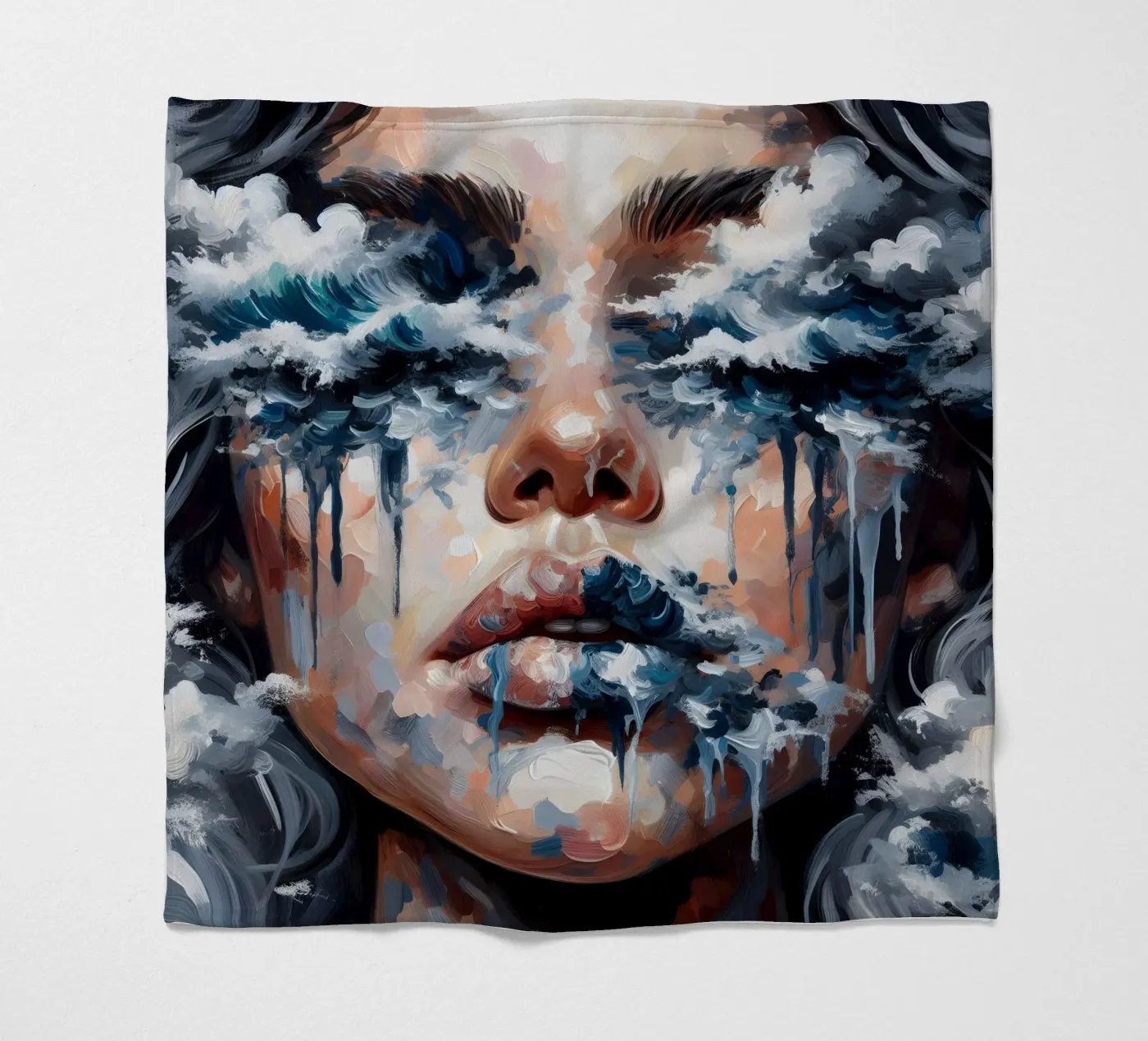 VLOEDGOLF fleecedeken van ARTOMATIC