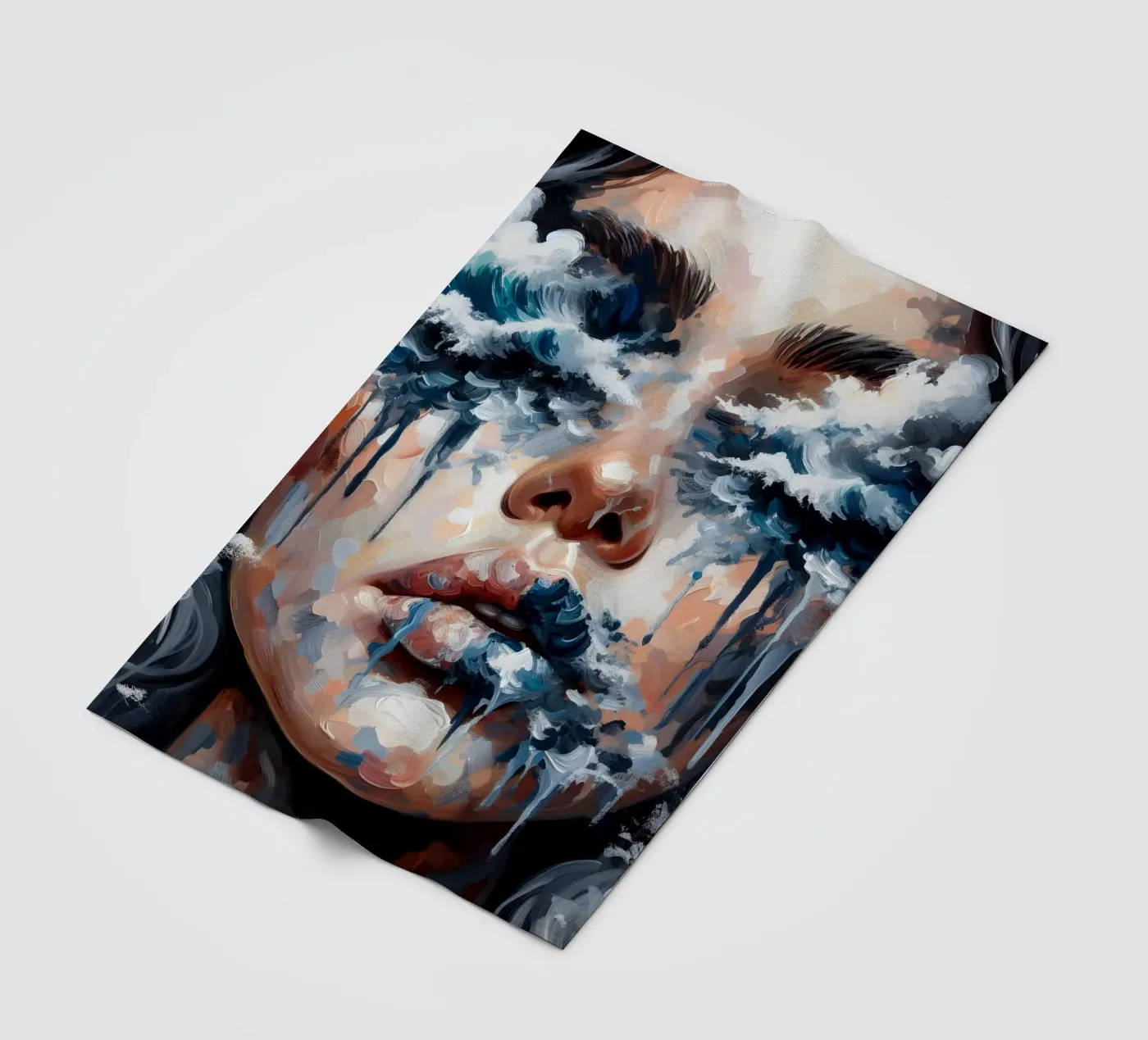 VLOEDGOLF fleecedeken van ARTOMATIC