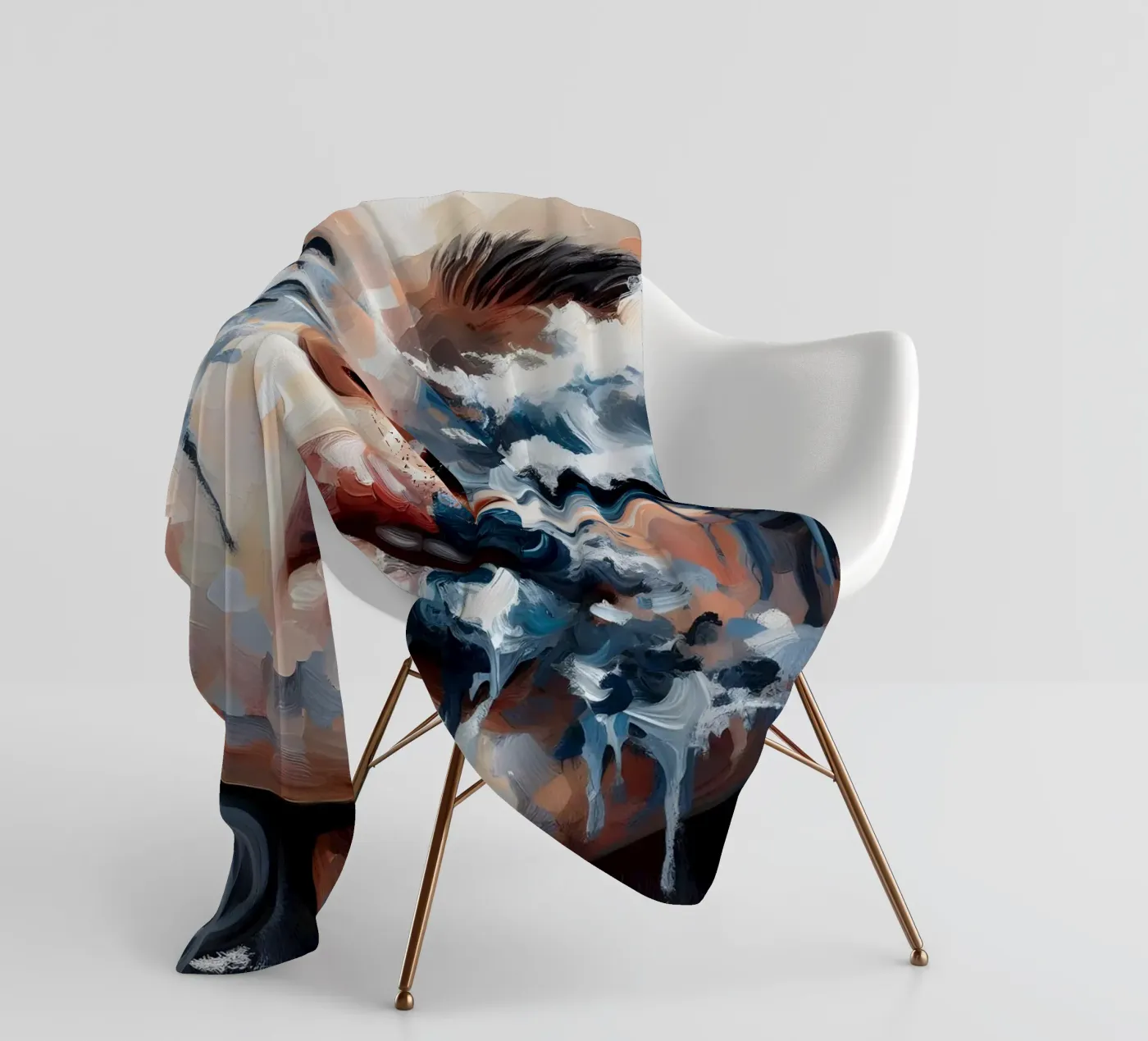 VLOEDGOLF fleecedeken van ARTOMATIC