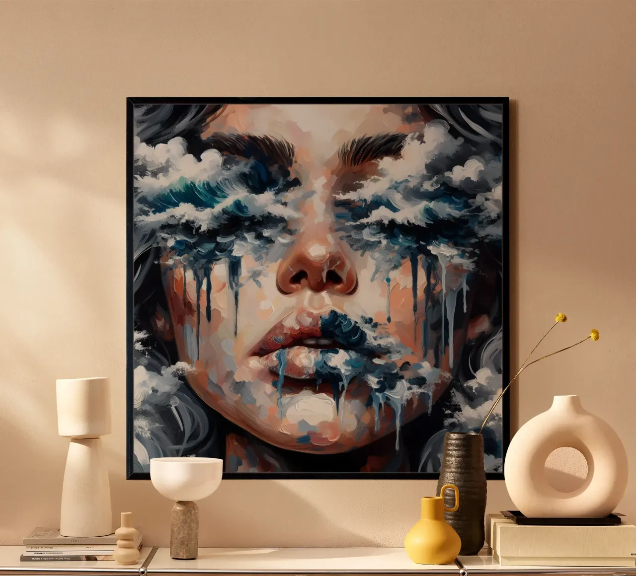 VLOEDGOLF poster van ARTOMATIC