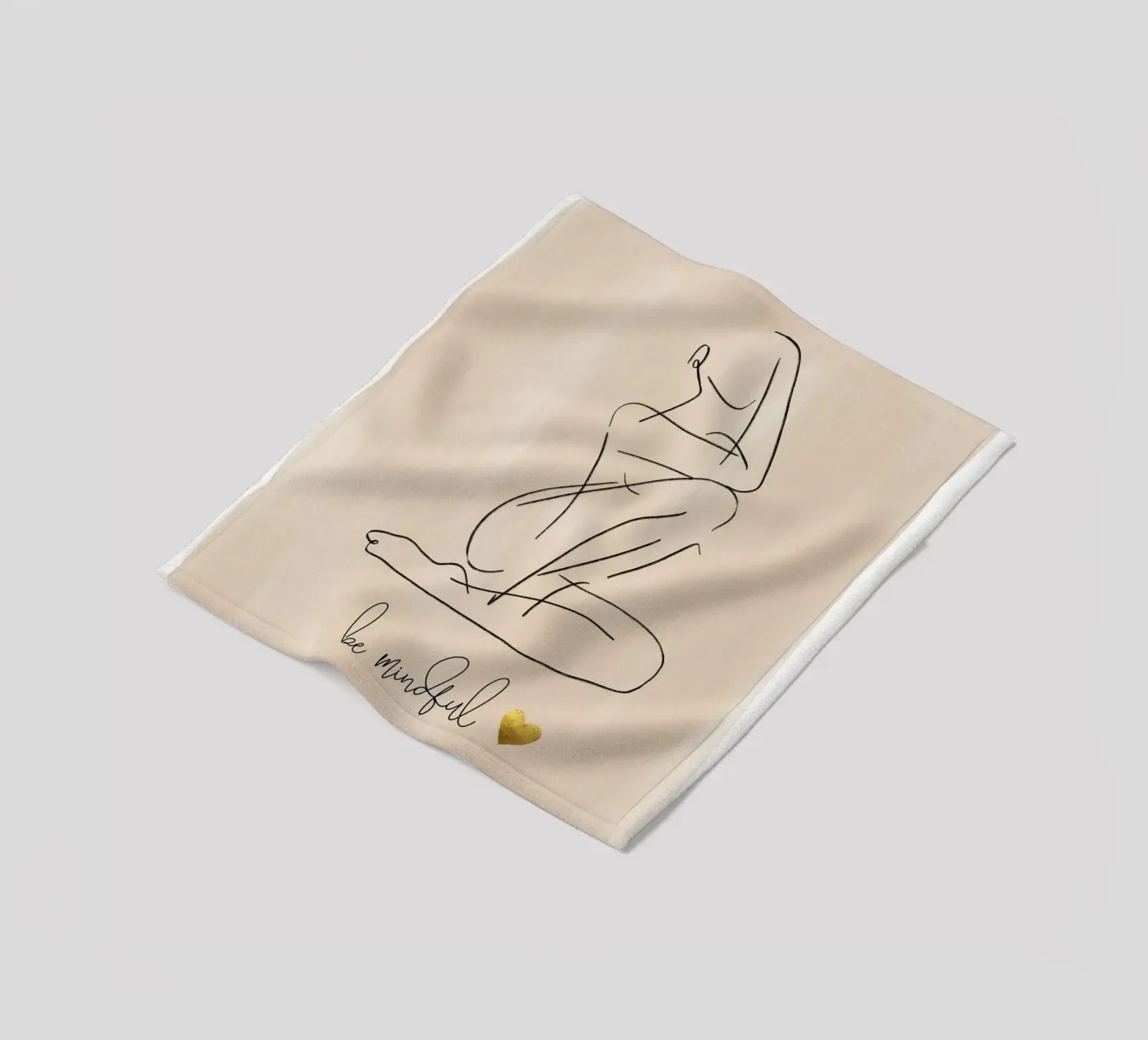 achtsam sein Fleecedecke von ArtDesign by KBK