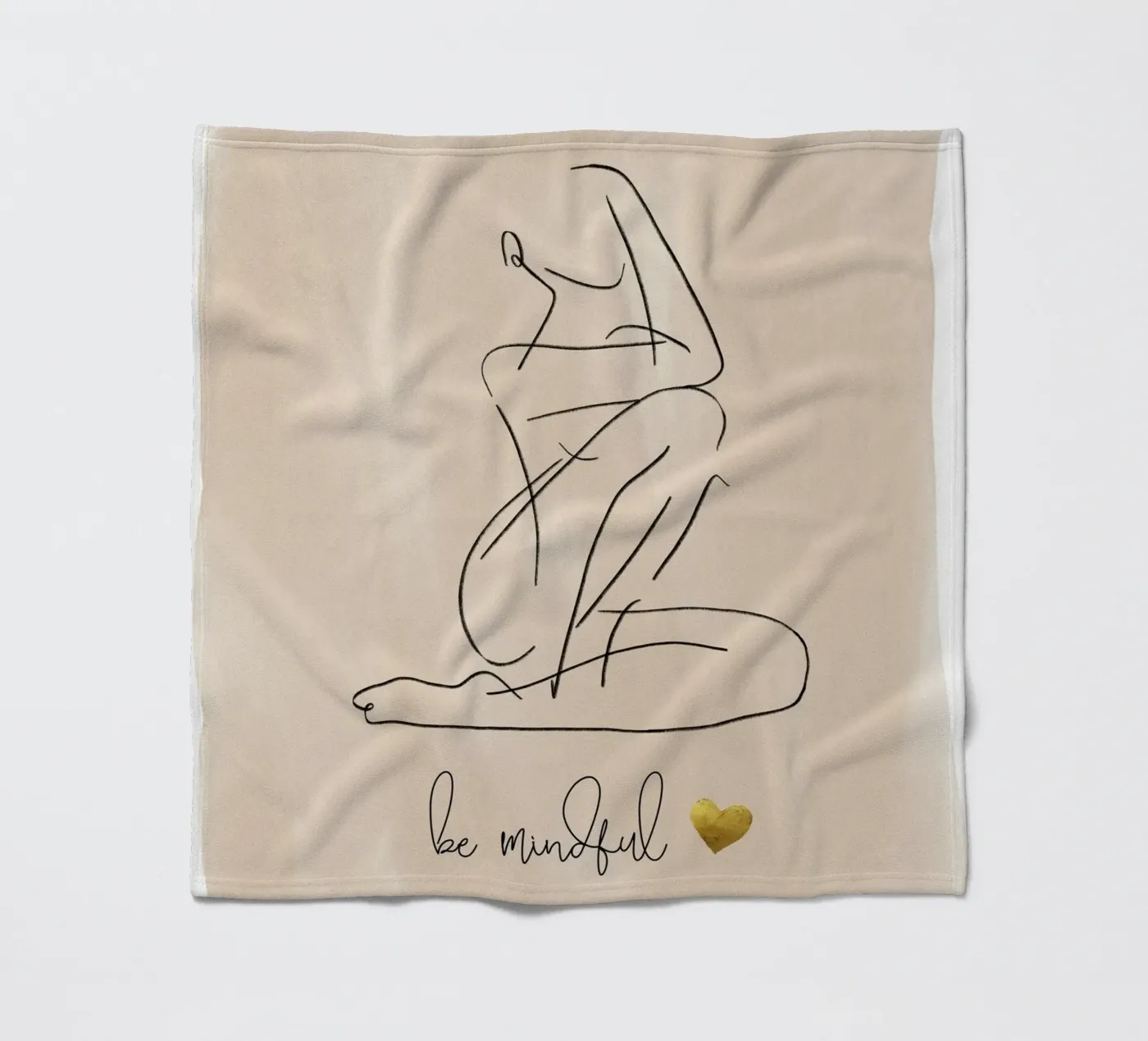 achtsam sein Fleecedecke von ArtDesign by KBK