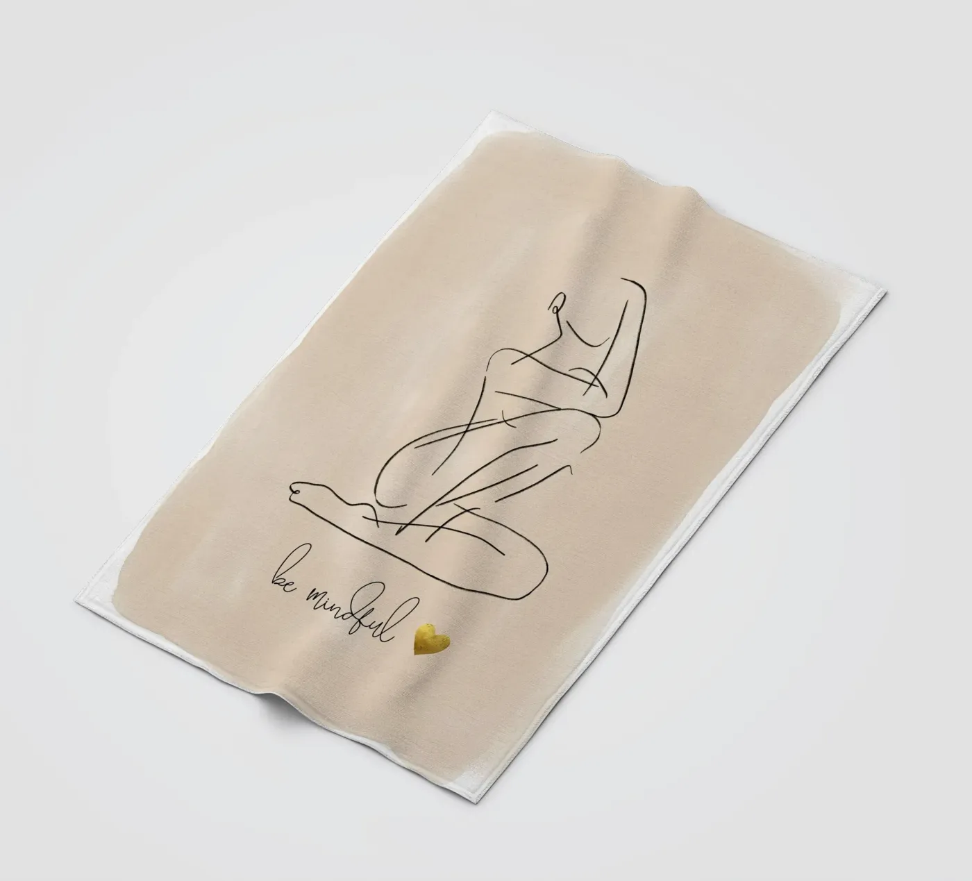 achtsam sein Fleecedecke von ArtDesign by KBK