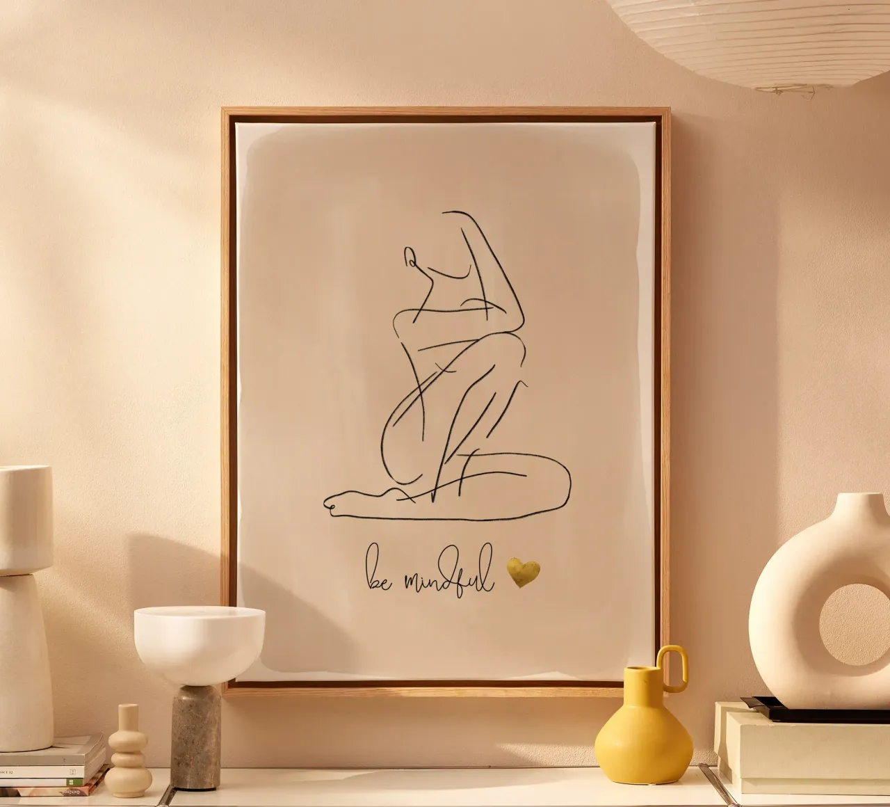 essere consapevoli tela con Cornice a cassetta da ArtDesign by KBK
