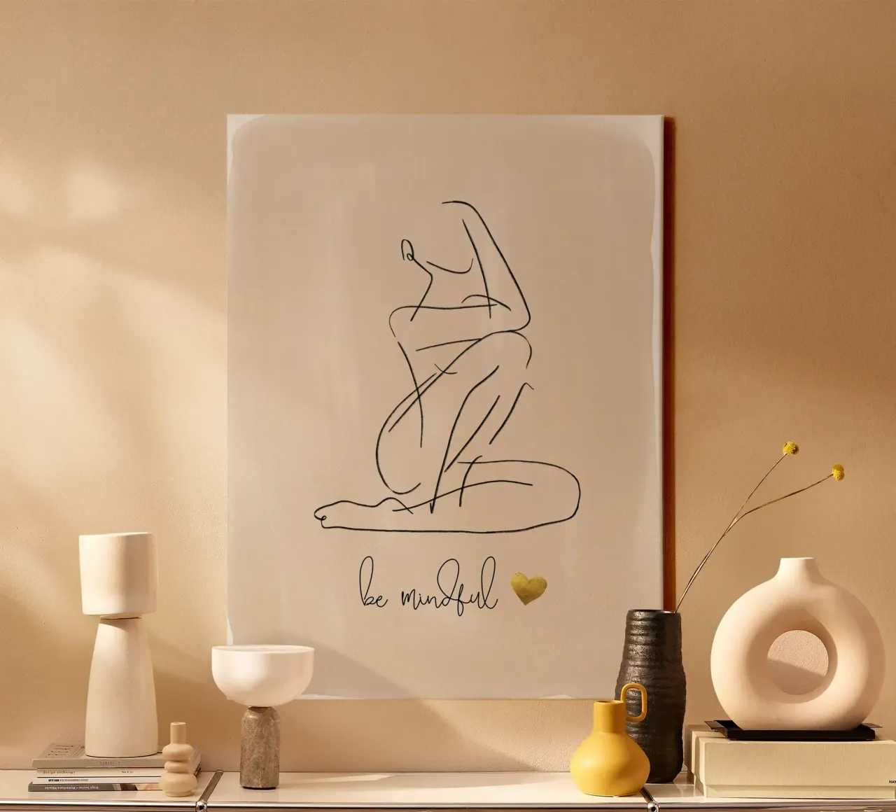 essere consapevoli tela con Cornice a cassetta da ArtDesign by KBK