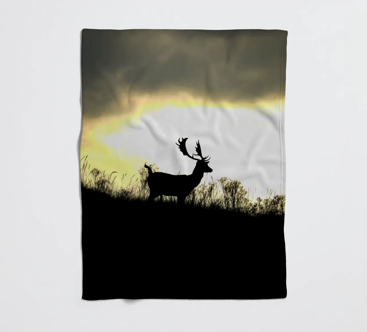 Sonnenaufgang Fleecedecke von Tom's Wildlife