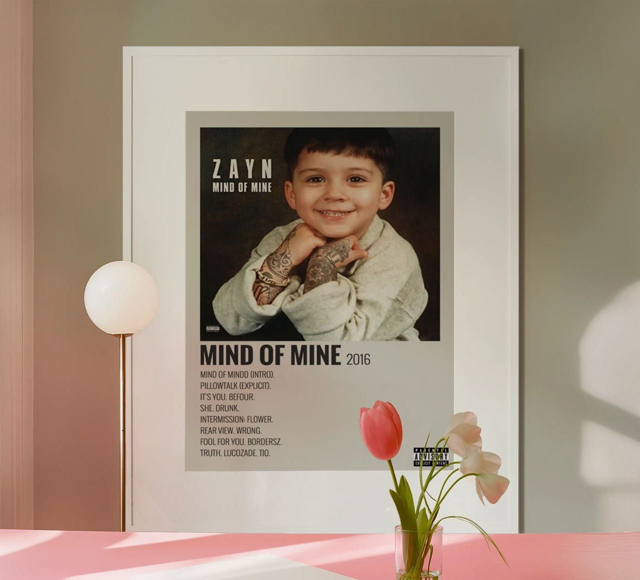 ZAYN MIND OF MINE 2016 poster de SoundStudio