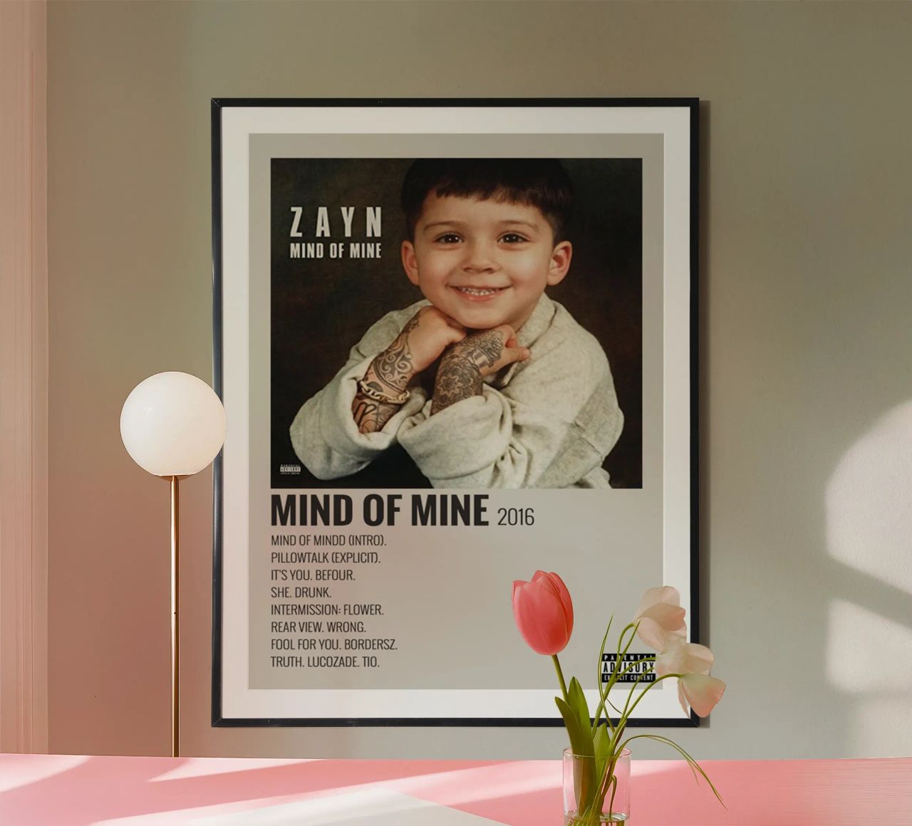 ZAYN MIND OF MINE 2016 poster de SoundStudio