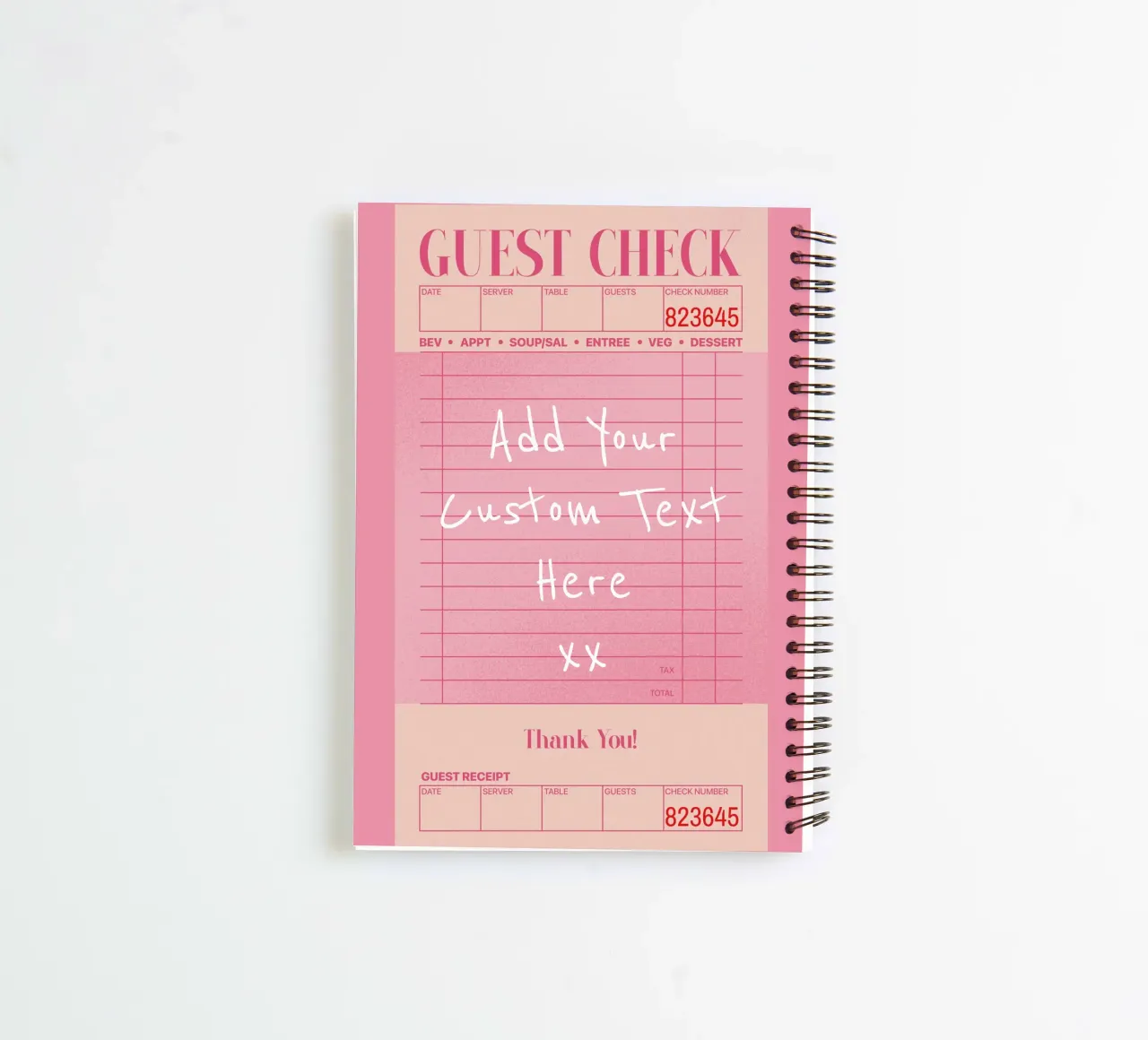Individuelles Guest Check Poster, Personalisierter Druck, Individuelle Kunst Ringbuch von PrintStudio