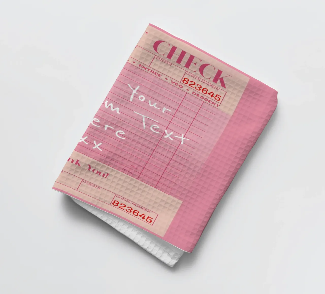 Custom Guest Check Poster, Personalised Print, Custom Art tea towel by PrintStudio