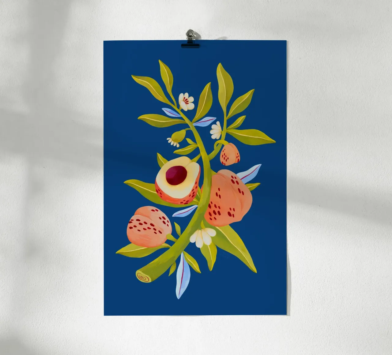Giardino in fiamme - Albero di pesco poster da The Artcircle
