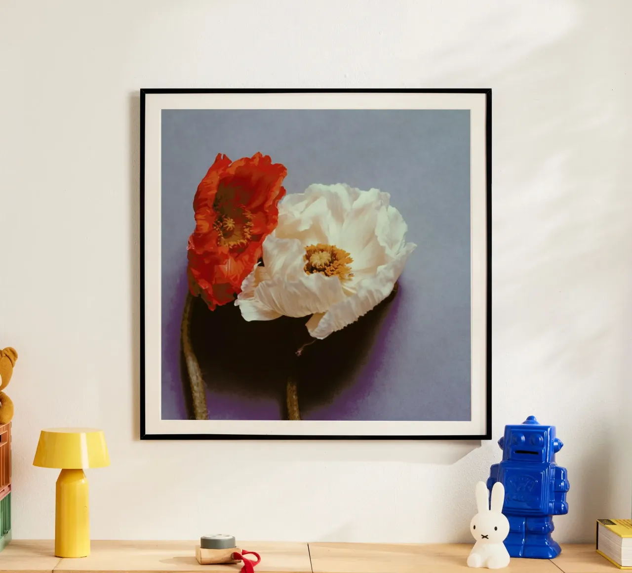 Together poster with wooden frame by Morgan Kendall