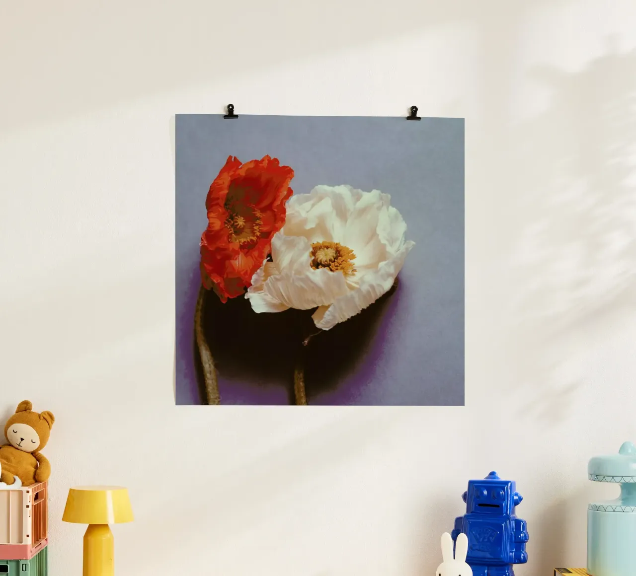 Together poster with wooden frame by Morgan Kendall