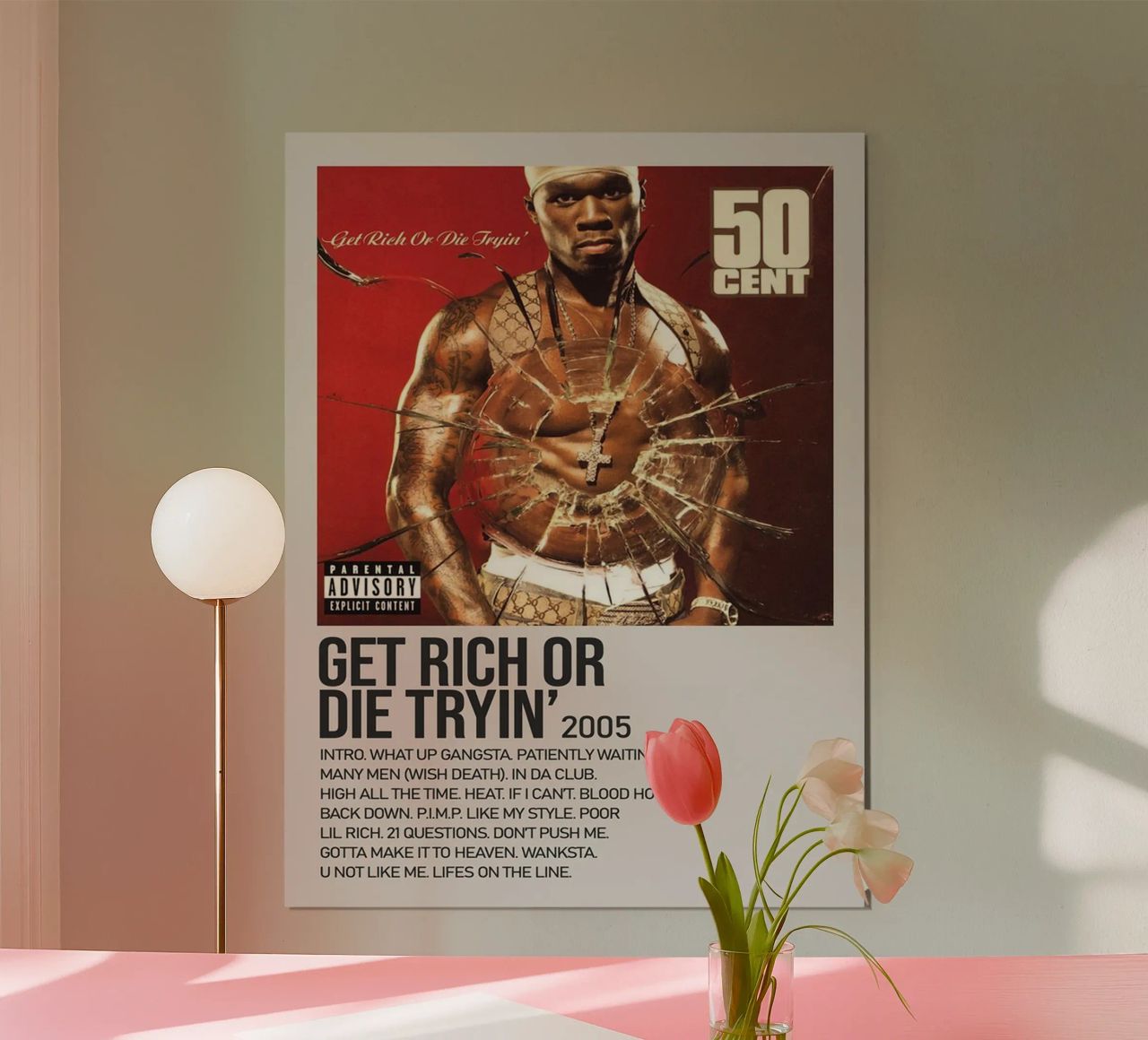 Zensouds Rapper 50 Cent poster de SoundStudio