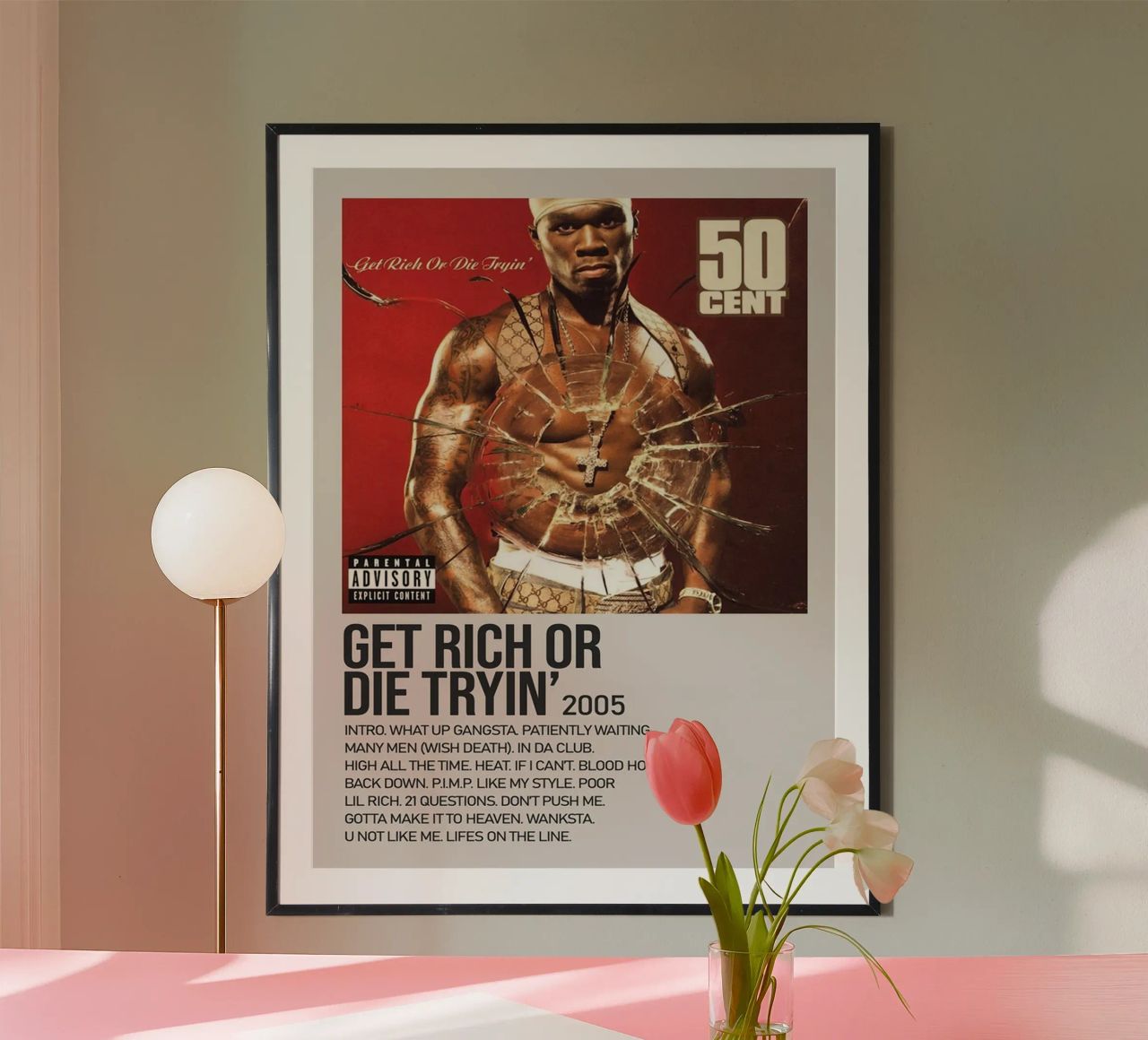 Zensouds Rapper 50 Cent poster de SoundStudio