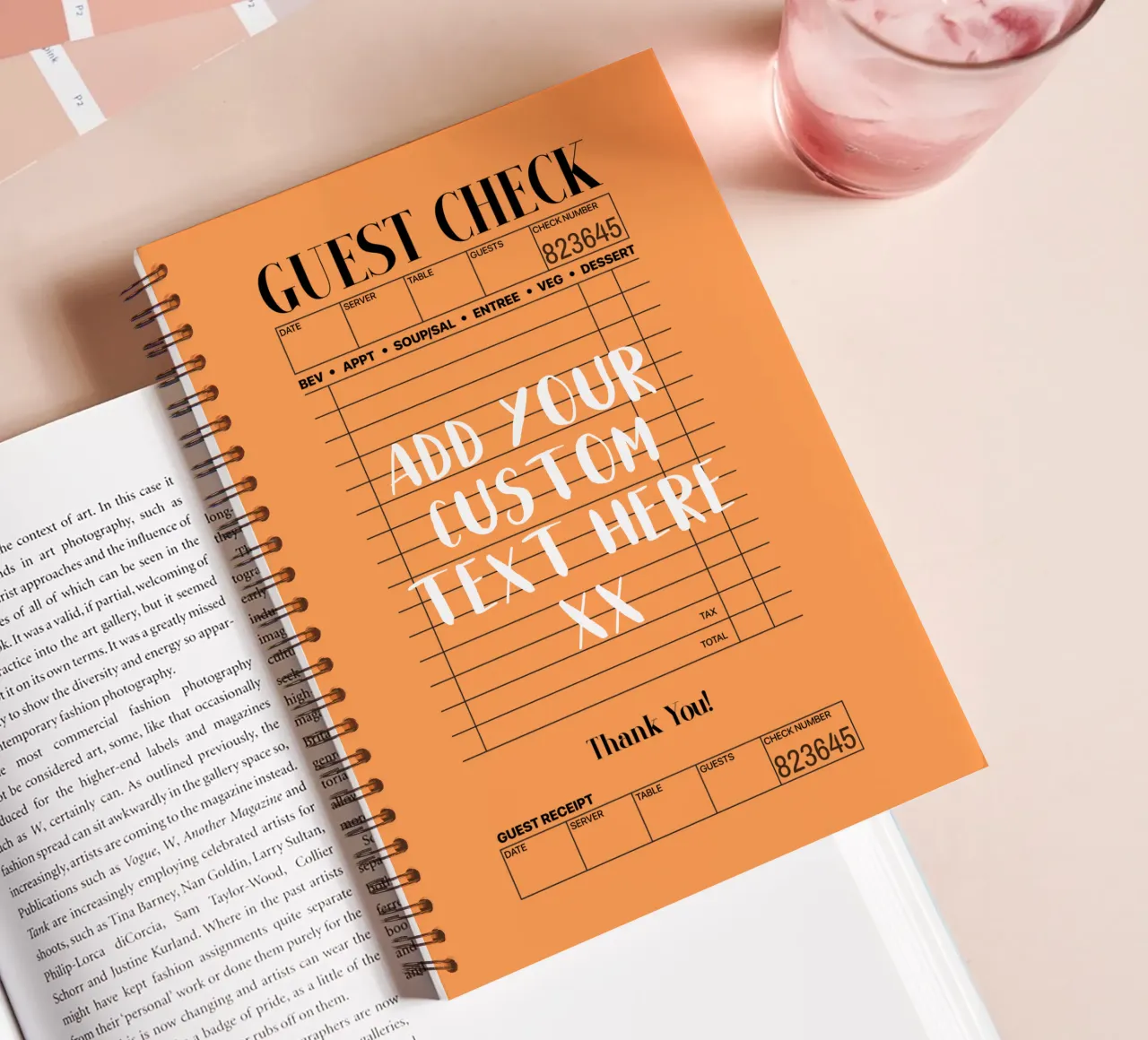 Custom Gift, Persoanlized Print, Personalization, Custom Art spiral notebook by PrintStudio