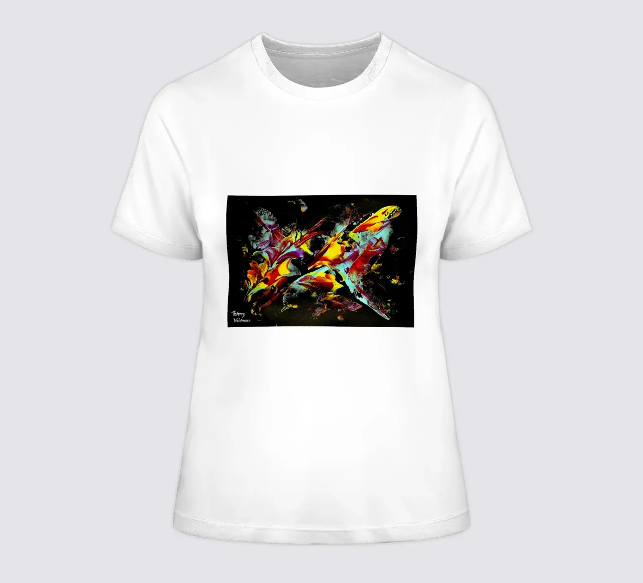 IDEAL GIFT 114 t-shirt da donna da Thierry Vobmann Abstract painting