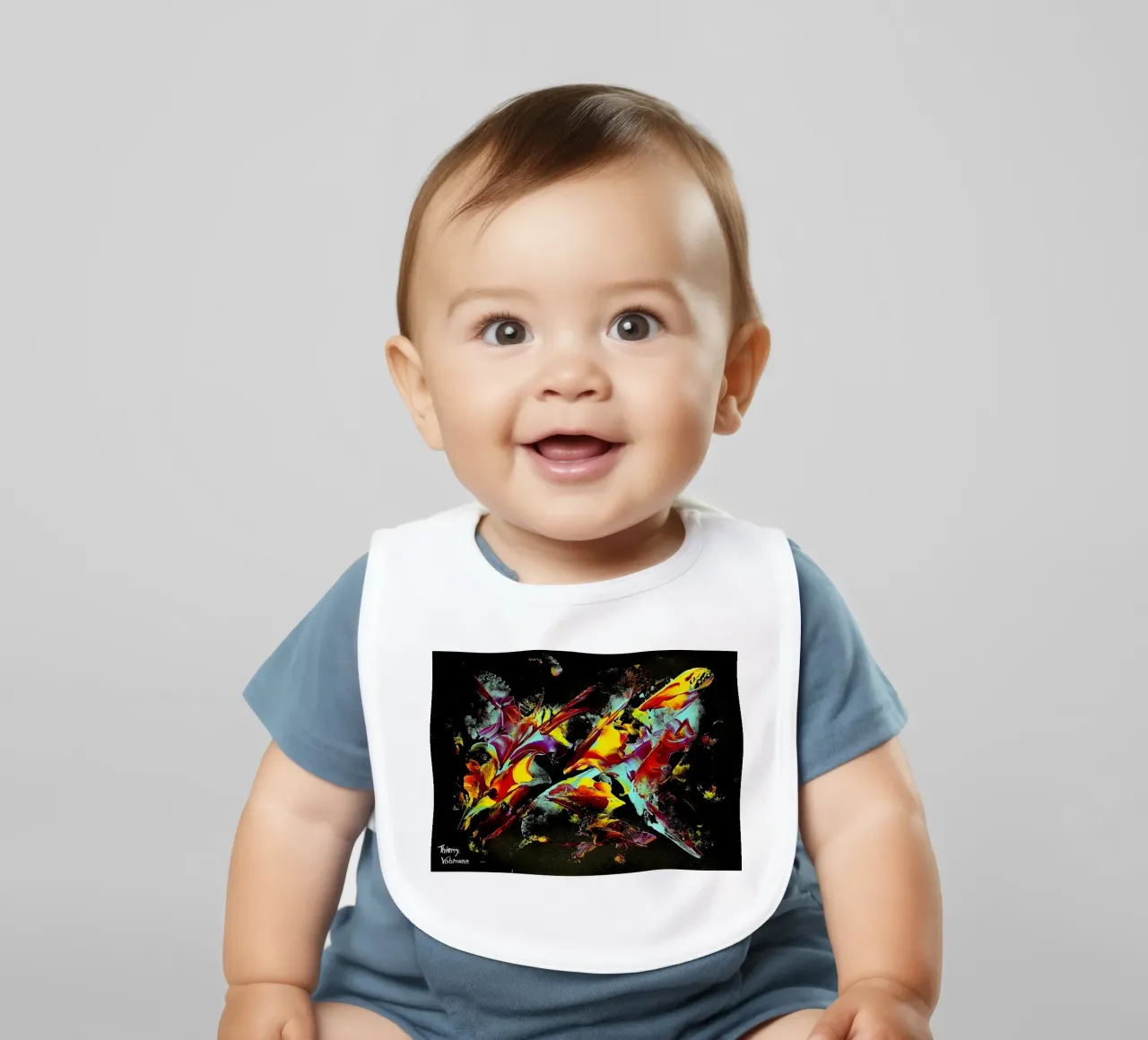 IDEAL GIFT 114 bavaglino da Thierry Vobmann Abstract painting