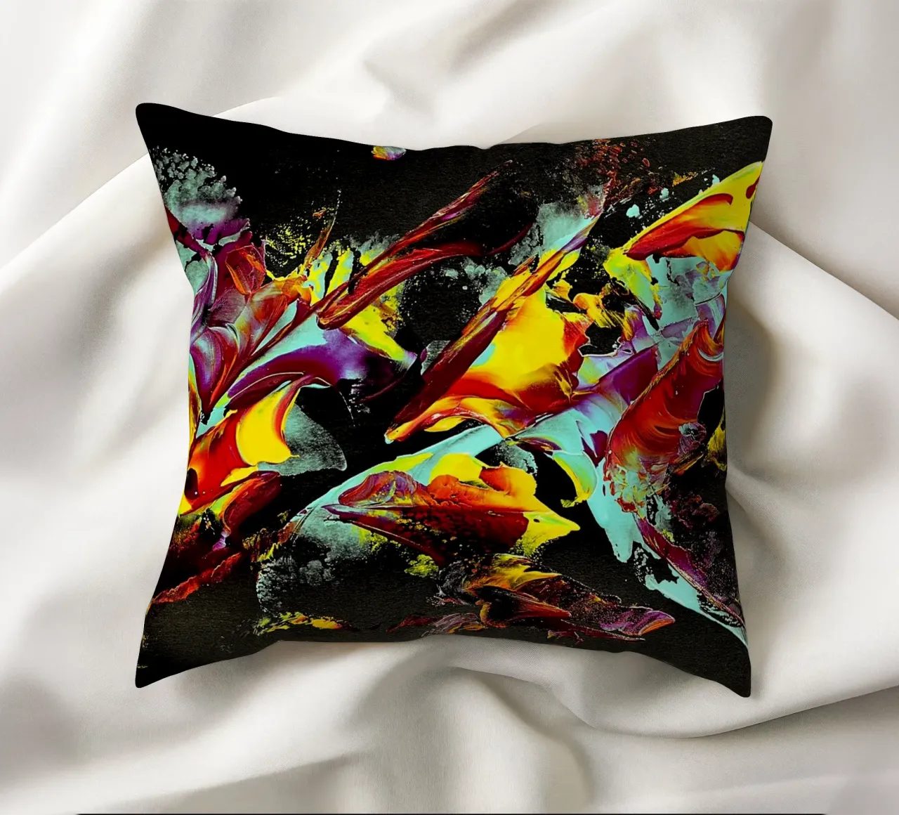 IDEAL GIFT 114 cuscino da Thierry Vobmann Abstract painting