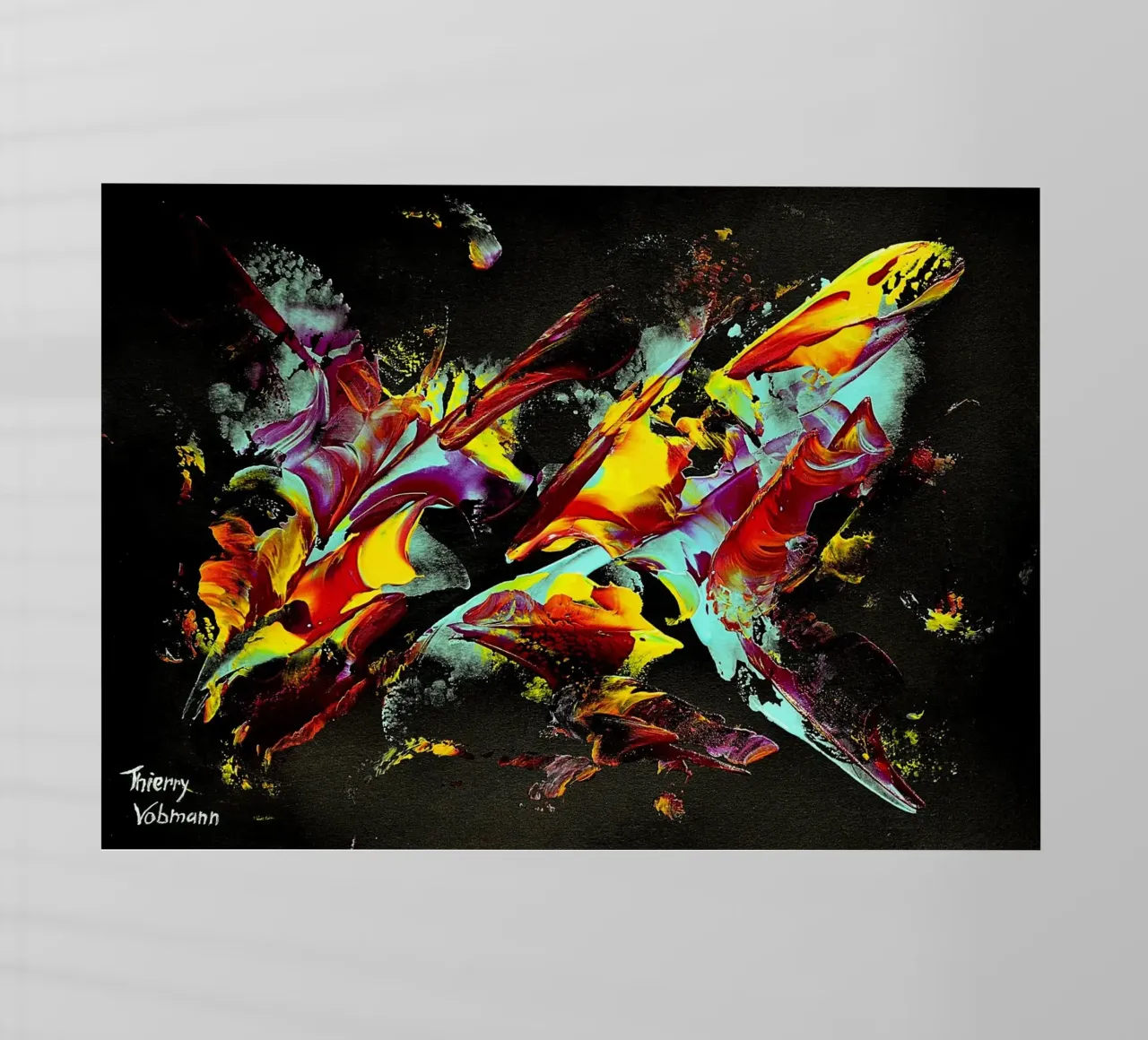 IDEAL GIFT 114 pellicola backlit da Thierry Vobmann Abstract painting