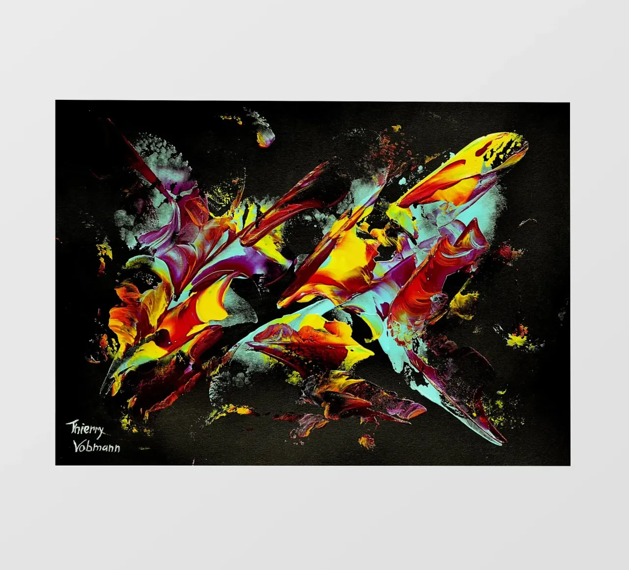 IDEAL GIFT 114 pellicola backlit da Thierry Vobmann Abstract painting
