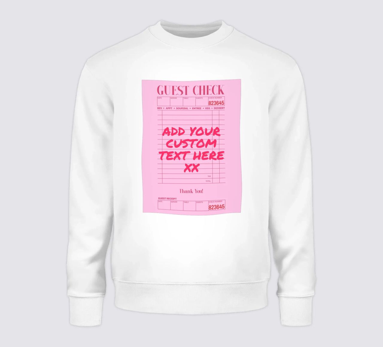Custom Print, Personalized Gift, Custom Colour, Text, Font sweatshirt by PrintStudio