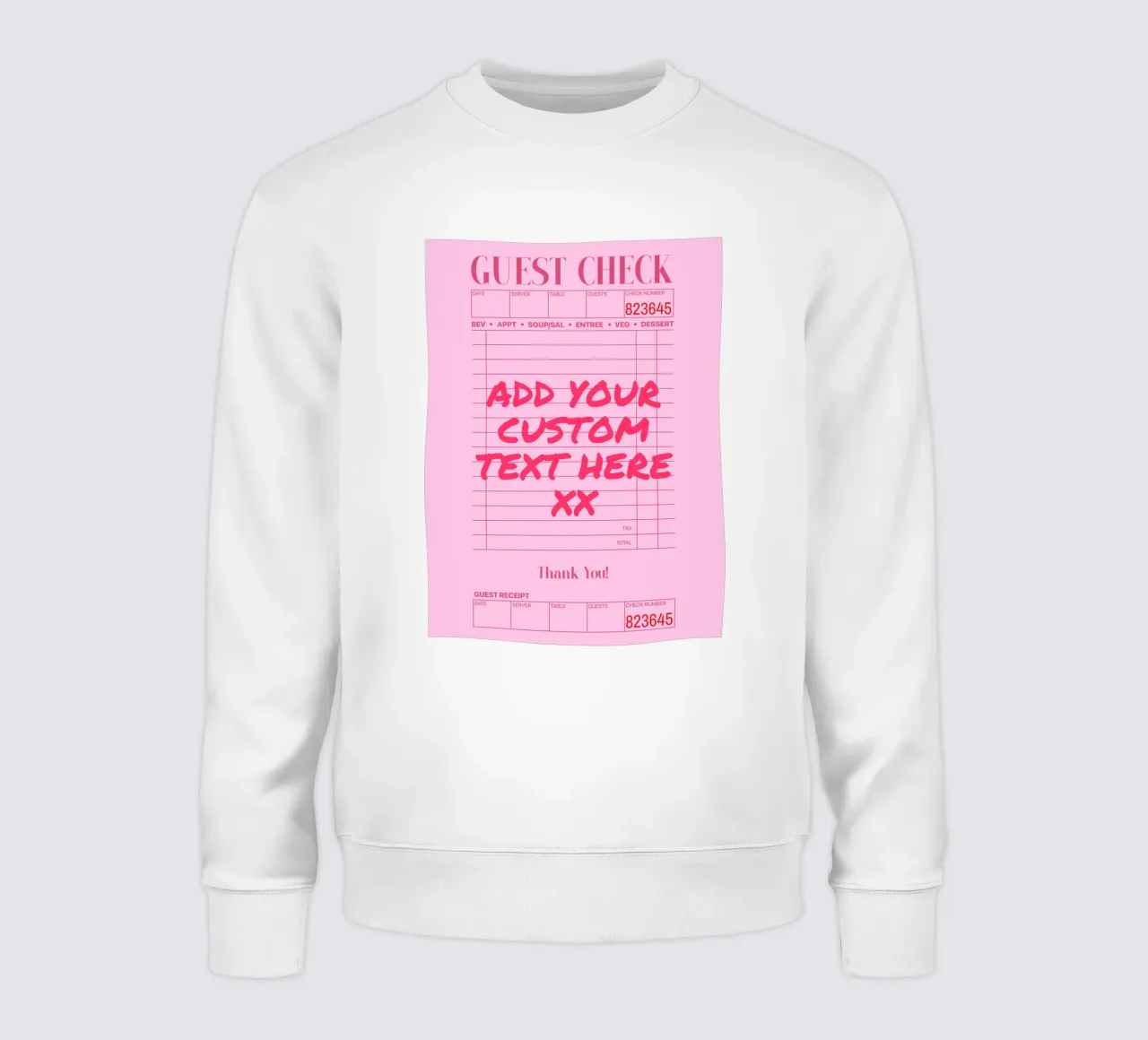 Custom Print, Personalized Gift, Custom Colour, Text, Font sweatshirt by PrintStudio