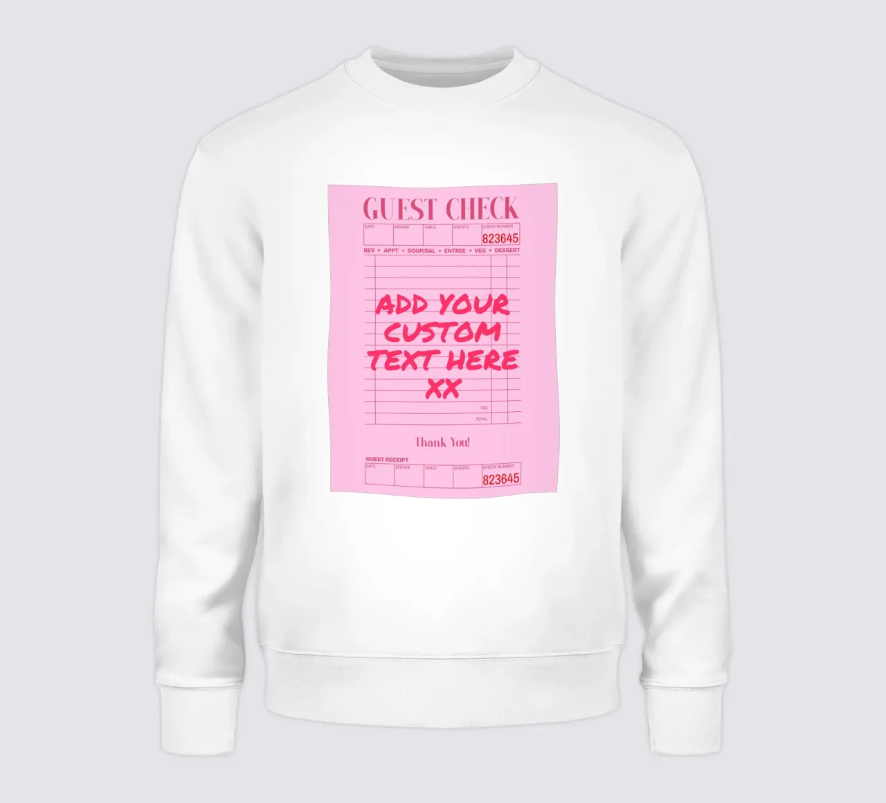 Custom Print, Personalized Gift, Custom Colour, Text, Font sweatshirt by PrintStudio