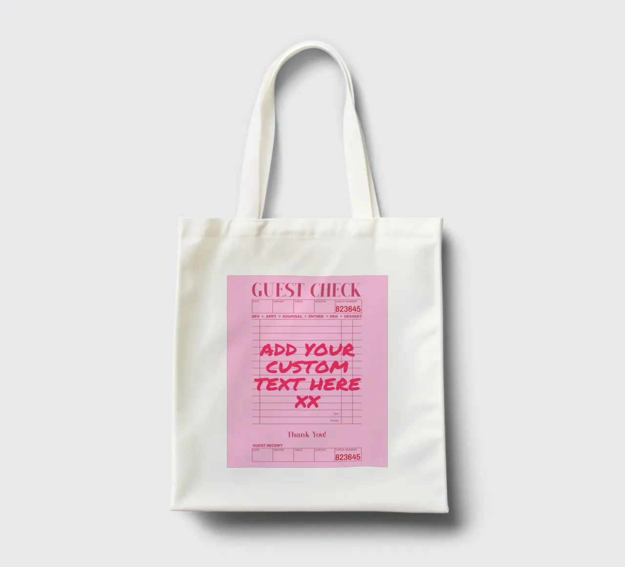 Eigen afdruk, gepersonaliseerd cadeau, eigen kleur, tekst, lettertype jute draagtas van PrintStudio