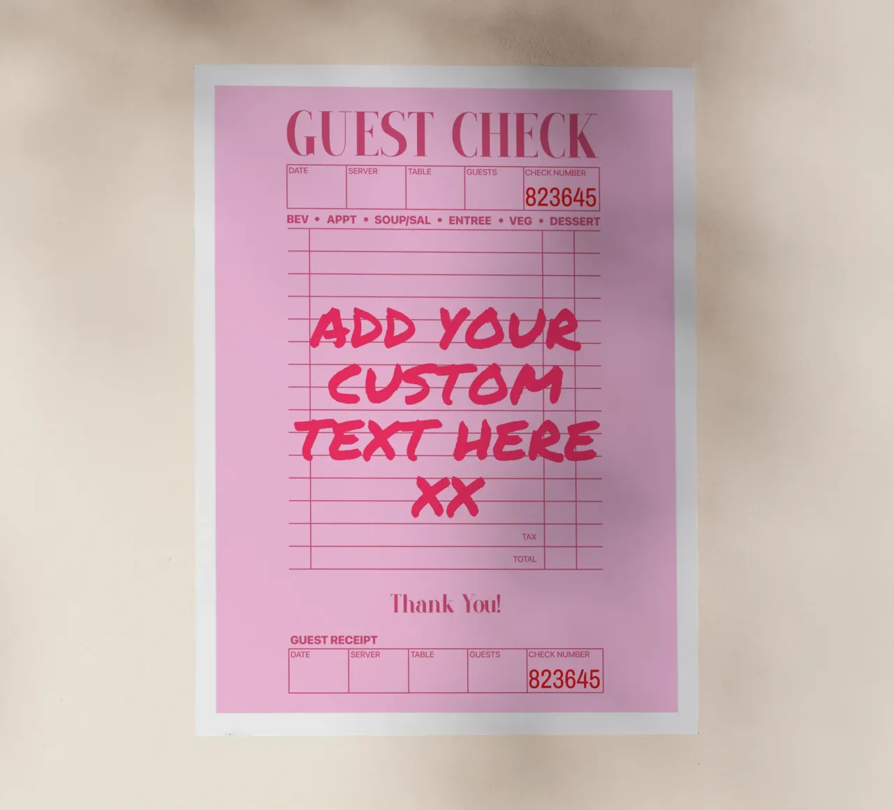 Custom Print, Personalized Gift, Custom Colour, Text, Font backlit film by PrintStudio