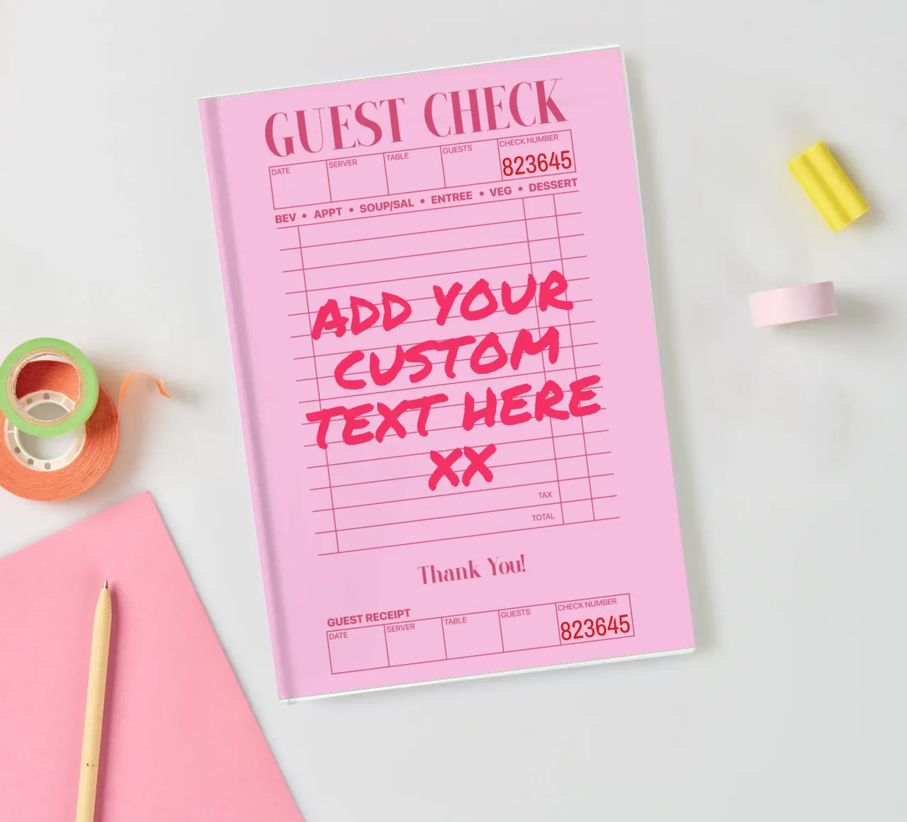 Custom Print, Personalized Gift, Custom Colour, Text, Font notebook by PrintStudio