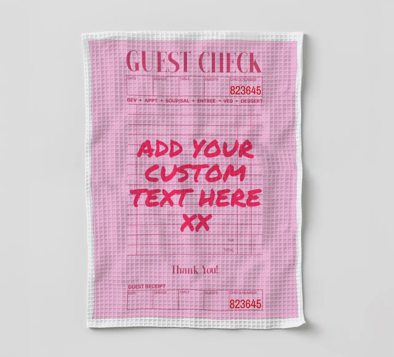 Custom Print, Personalized Gift, Custom Colour, Text, Font tea towel by PrintStudio