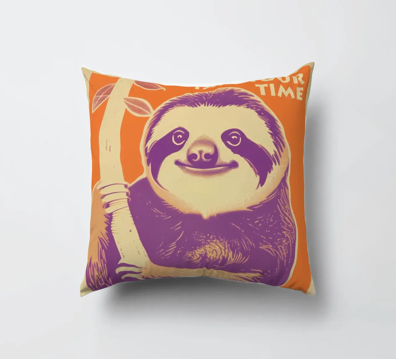 Take your time | Motivation to be lazy decorative cushion by Autofocus