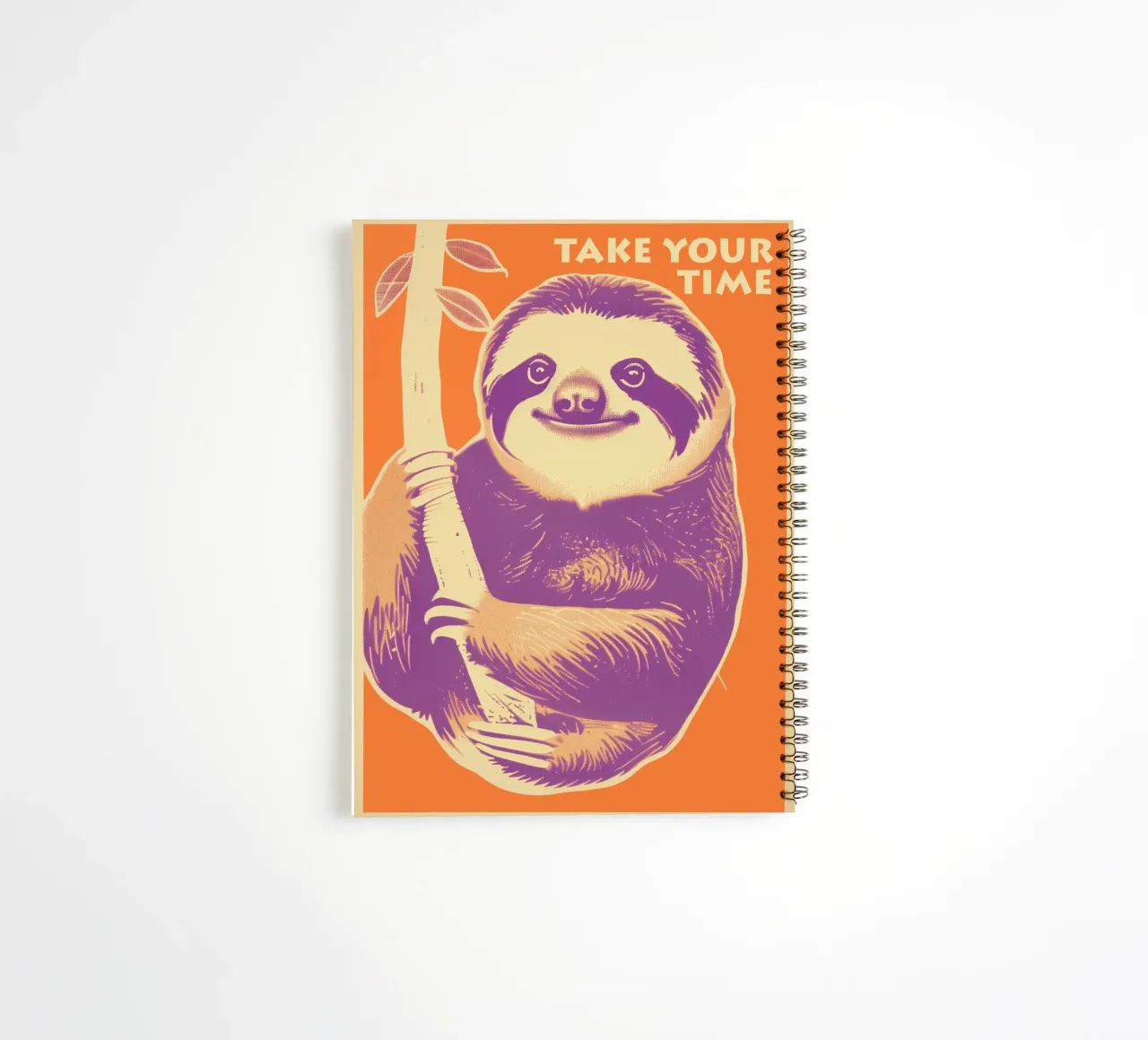 Take your time | Motivation to be lazy spiral notebook by Autofocus