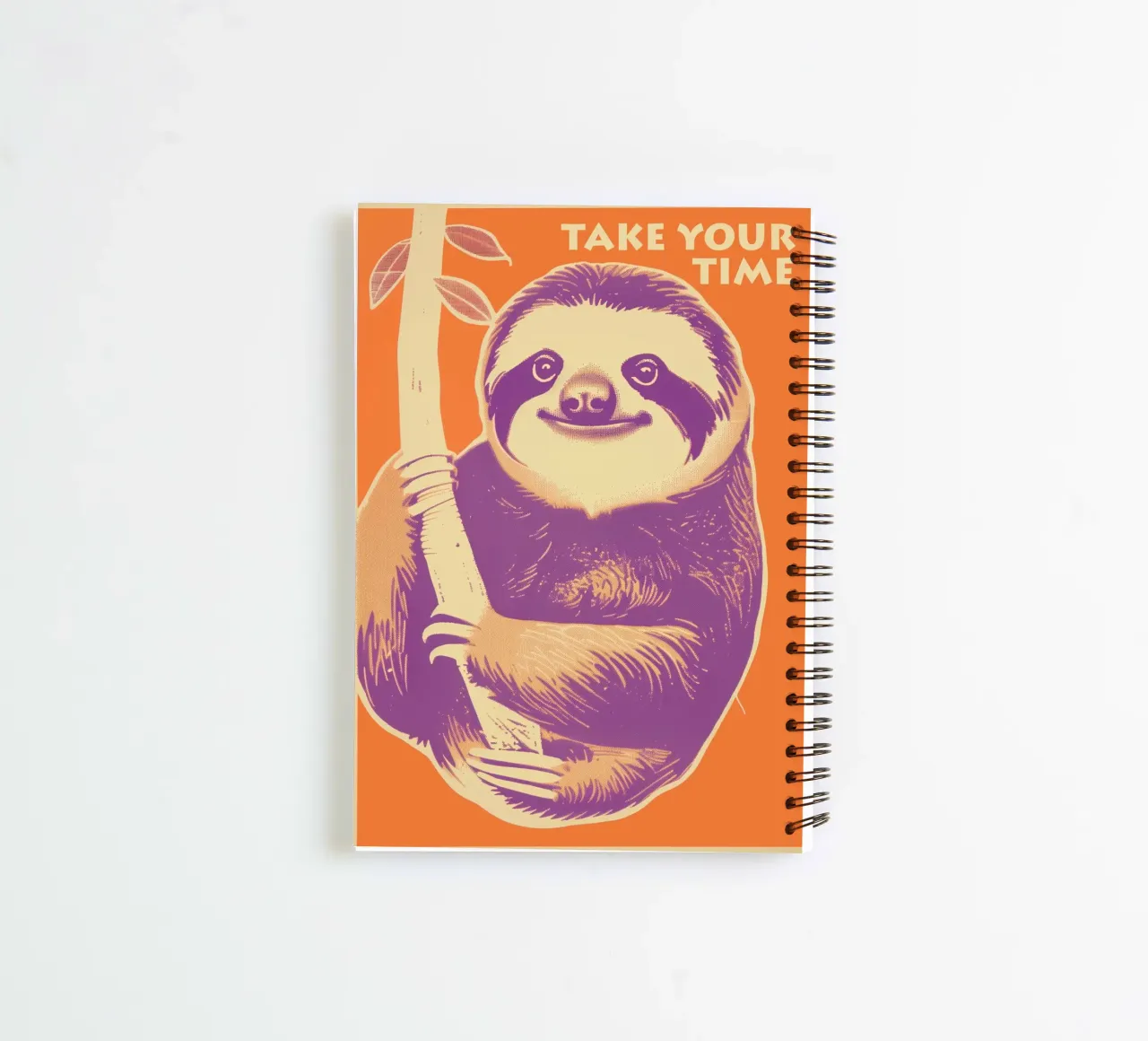 Take your time | Motivation to be lazy spiral notebook by Autofocus