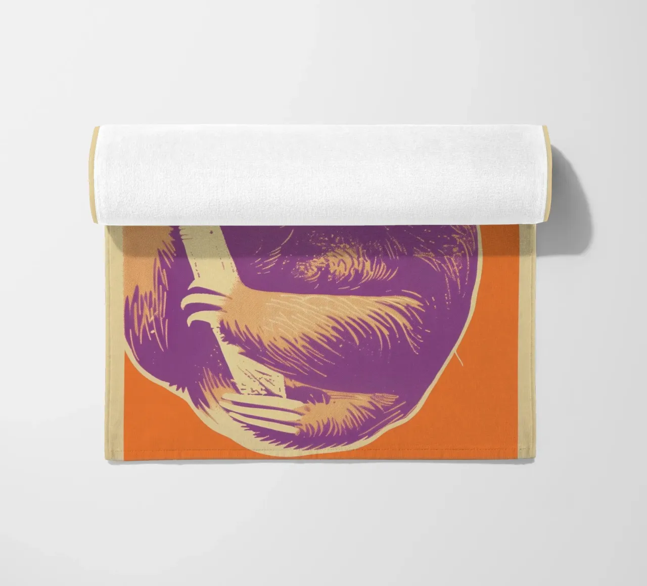 Take your time | Motivation to be lazy beach towel by Autofocus