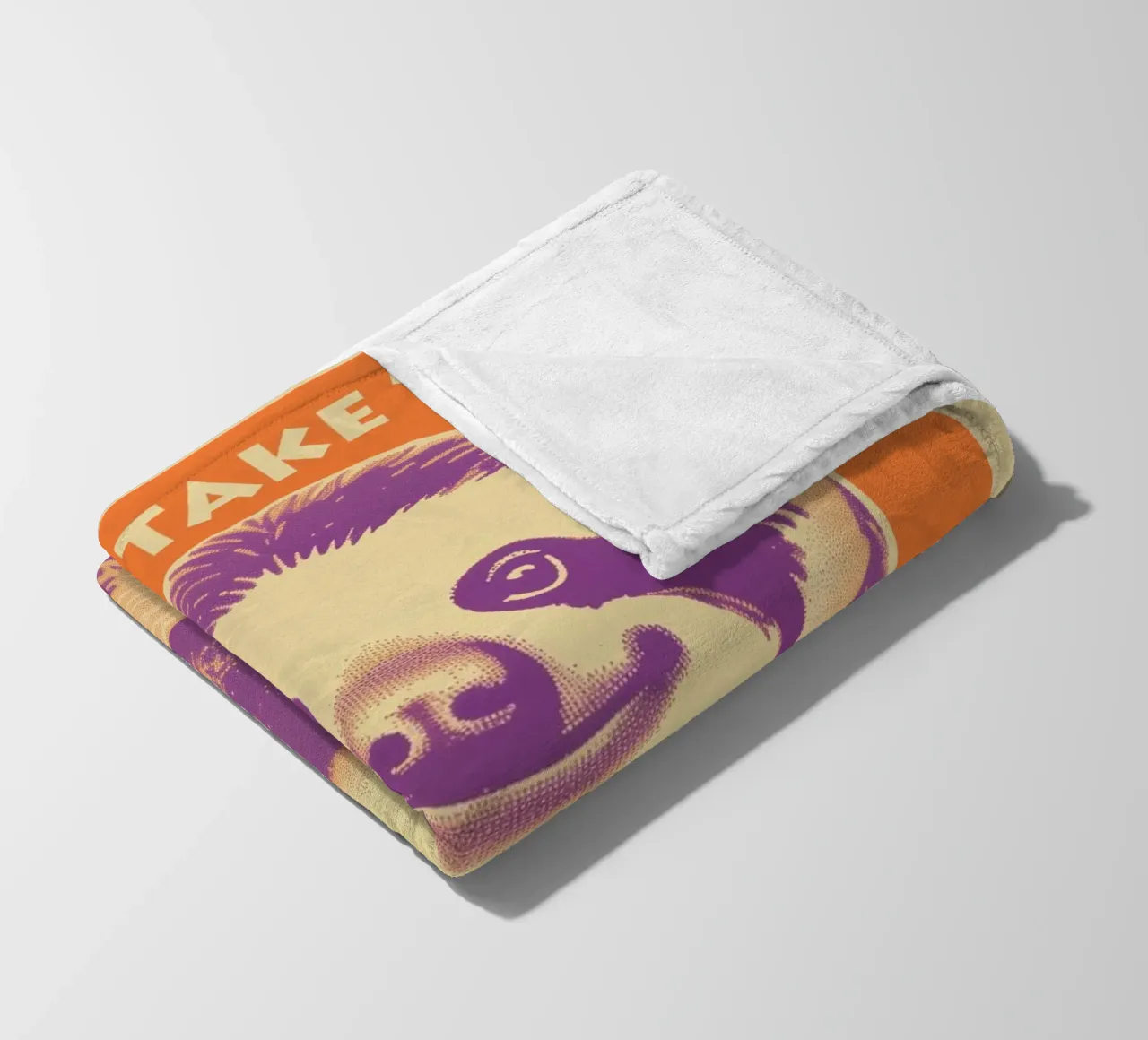 Take your time | Motivation to be lazy fleece blanket by Autofocus